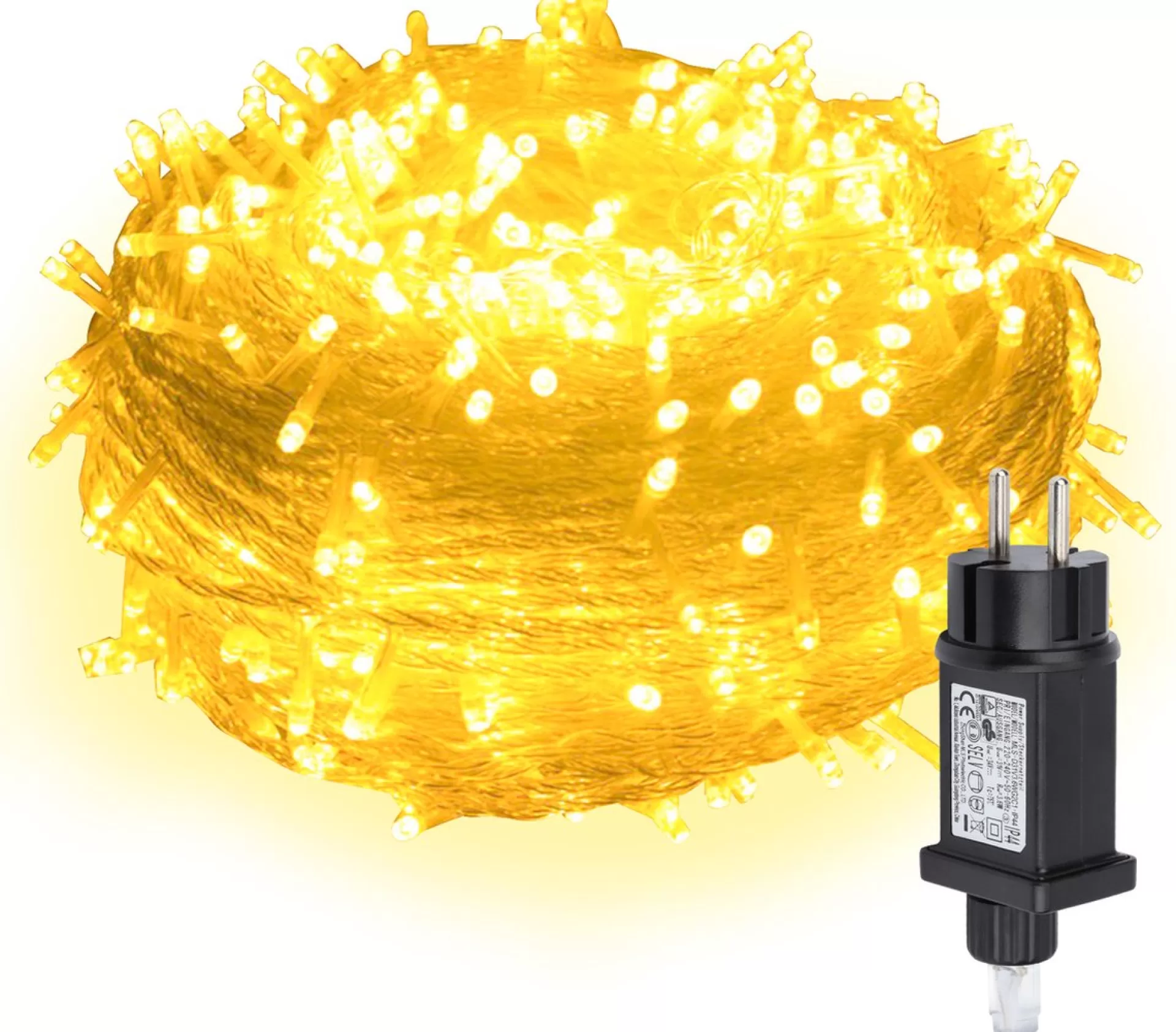 Merkloos 20M 200 Led Fairy Lights Warm Wit 8 Lichtstanden Indoor Outdoor Party Garden Decoratie Kerstverlichting Outlet