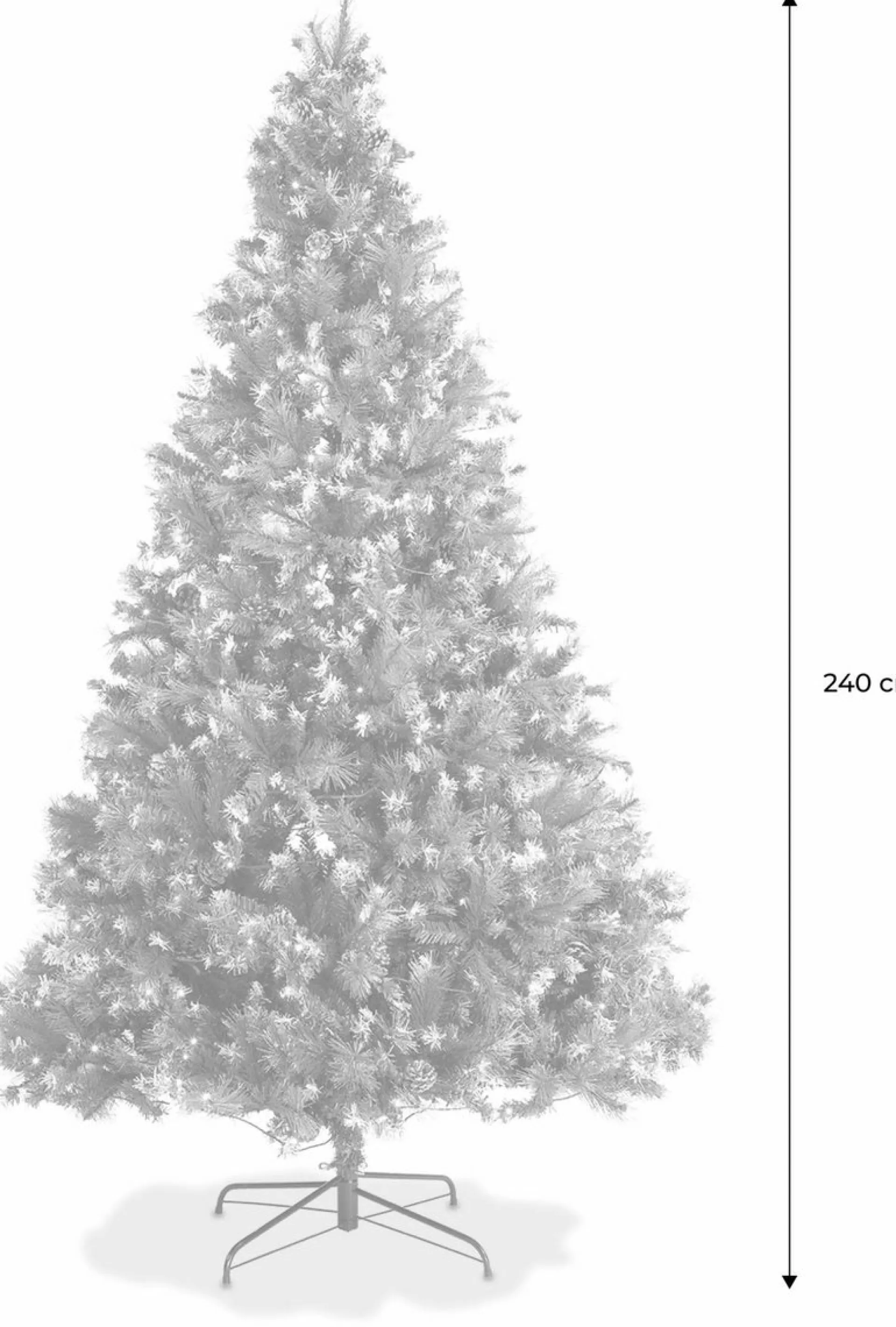 Aliceu0027s Garden Alice's Garden - Deluxe Kunstkerstboom Fringant | 240 Cm | Incl. Verlichting, Decoraties En Voet Store