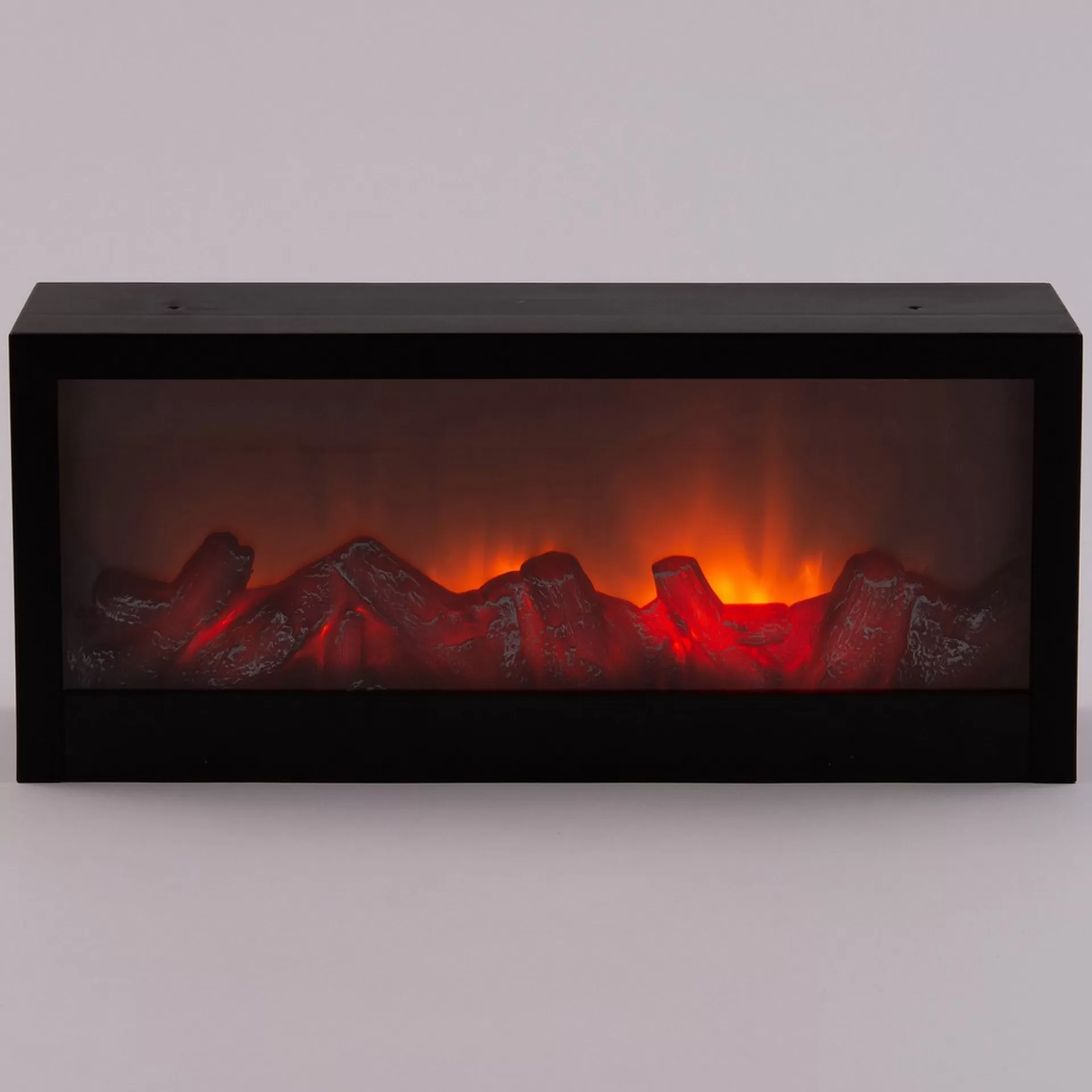 Anna's Collection Sfeerhaard Lantaarn - Zwart - Met Led - L45 X B10 X H20 Cm - Open Haard Online