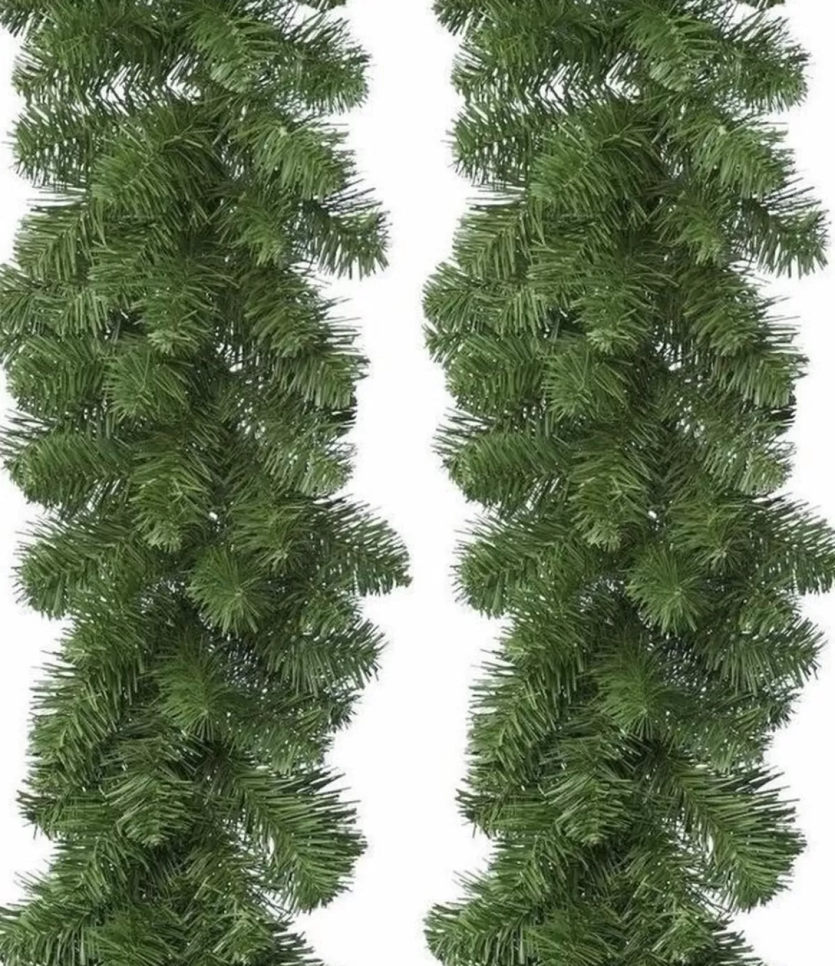 Merkloos Guirlandes>Bellatio Decorations Dennenslinger Guirlande - 2 Stuks - 270Cm