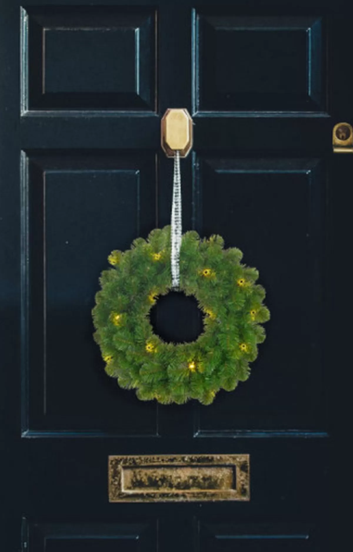 Black Box Kerstkransen> Trees - Norton Krans Led Werkt Op Batterijen Groen 20L Tips 90 - D45Cm - Kerstbomen