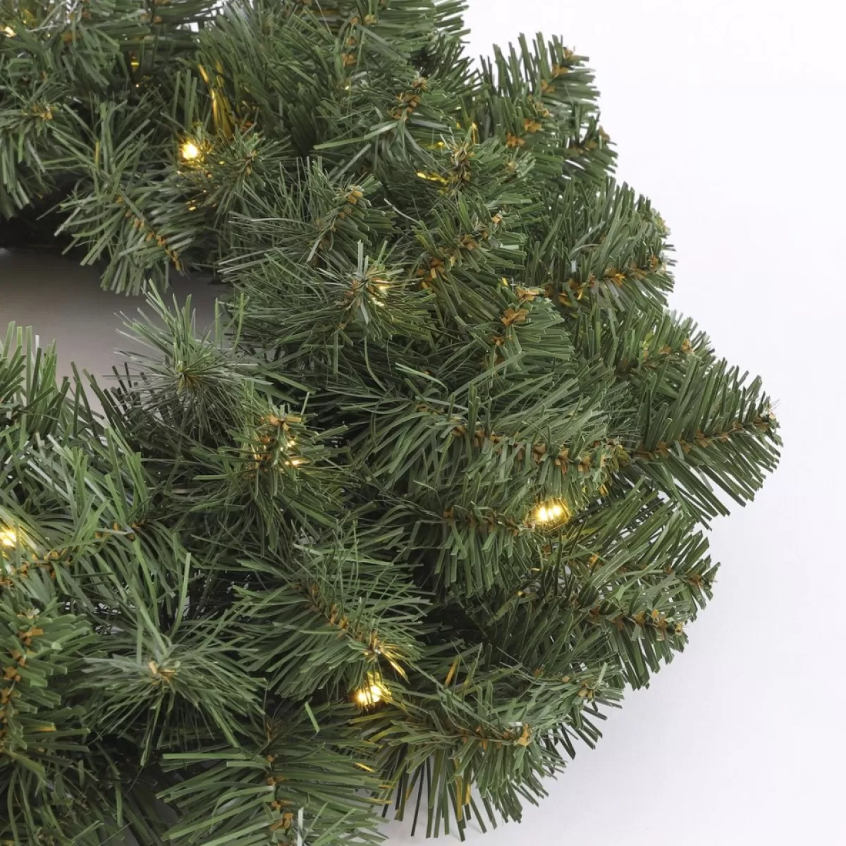 Black Box Kerstkransen> Trees - Norton Krans Led Werkt Op Batterijen Groen 20L Tips 90 - D45Cm - Kerstbomen