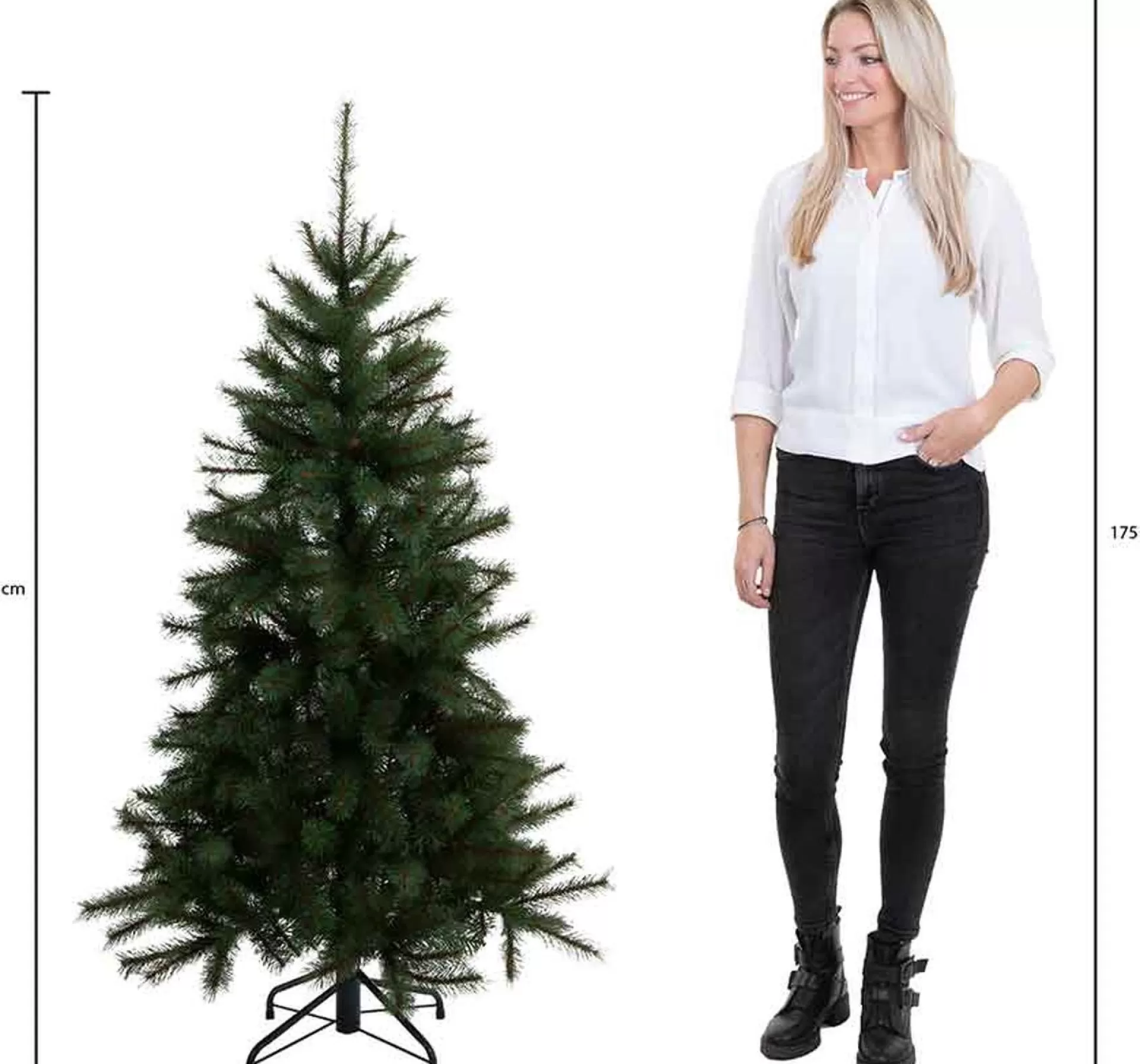 Black Box Trees Kingston Kunstkerstboom Met Led Verlichting - H155 X O86 Cm - Groen Discount