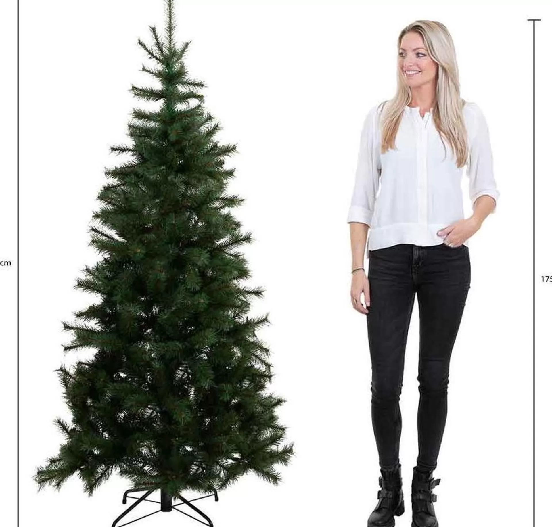 Black Box Trees Toronto Kunstkerstboom Met Led Verlichting - H185 Cm - Groen Fashion