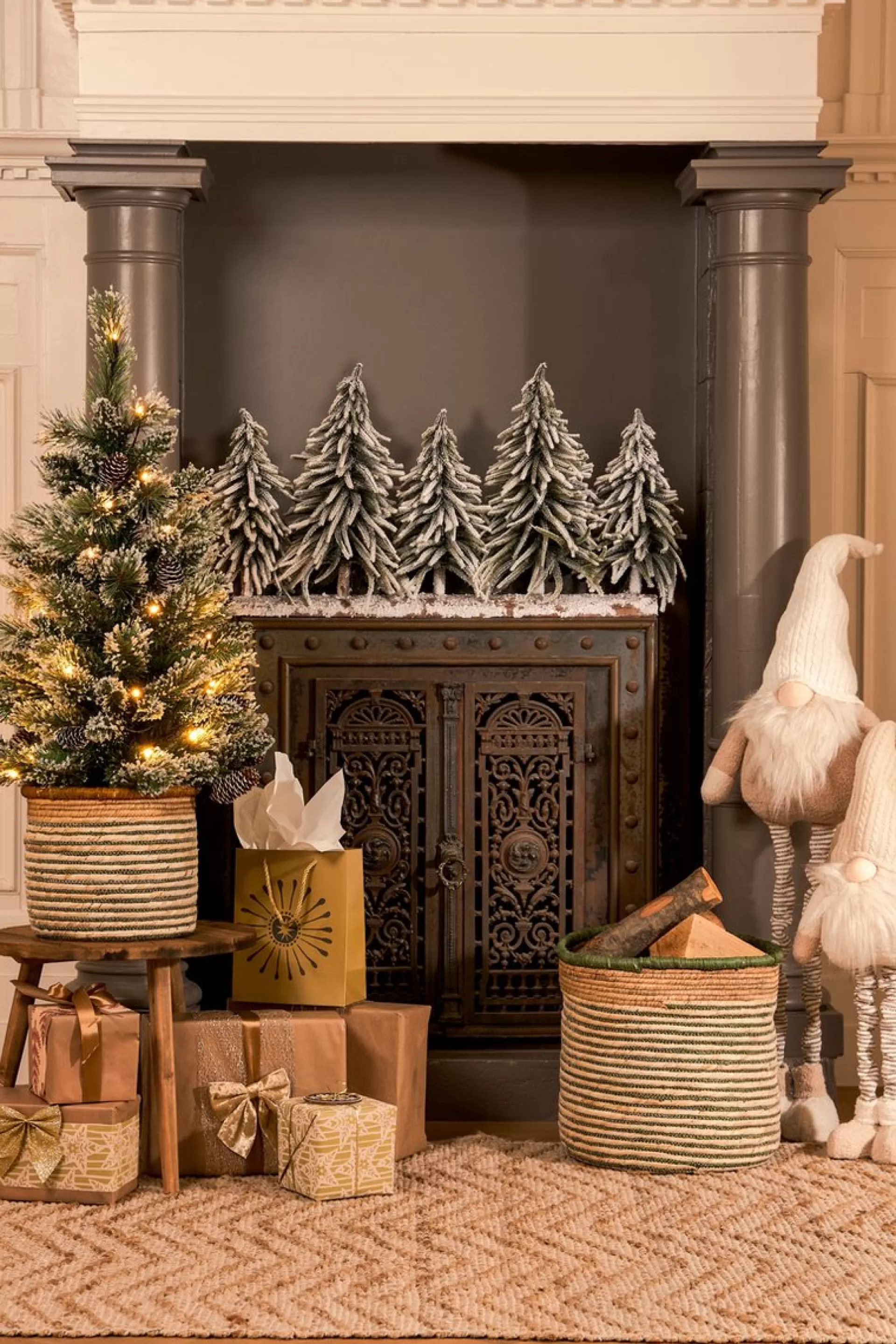 Black Box Trees Vandans Kunstkerstboom In Pot Met Led Verlichting - H90 X O48 Cm - Frosted Green Sale