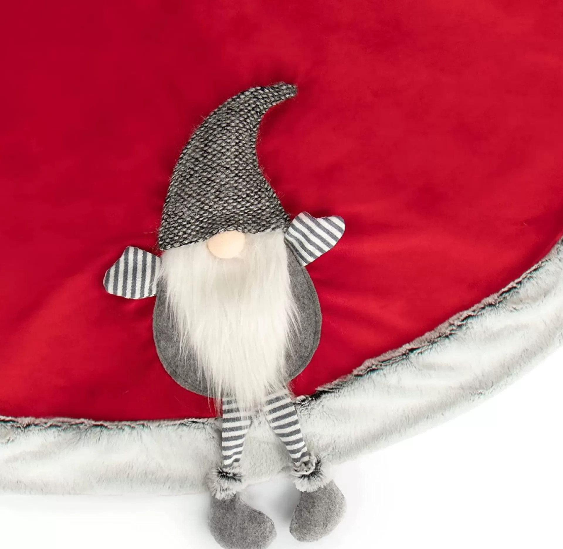 com-four ® Premium Kerstboomdeken Ter Bescherming Tegen Dennennaalden - Ronde Kerstboomdeken Voor In De Kerstboom - Ondertapijt Met Kerstelfen Discount