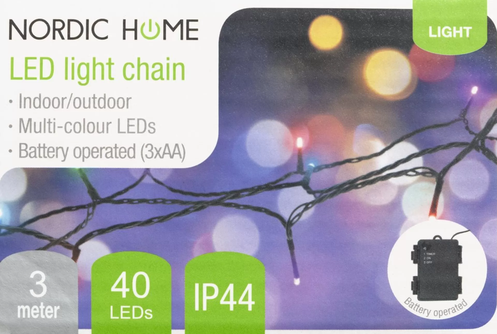 Deltaco Lgt-106 Led-Lichtlus Met Timerfunctie - Voor Binnen En Buiten - 3 Meter - Meerkleurig Cheap