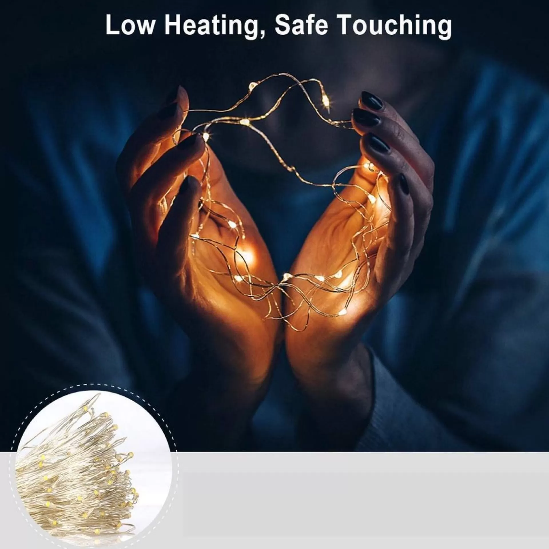 Sofisticade Fairy Lights | Lampjes Slinger | Led Lichtslinger | 5M Met 50Led In Warm Wit | Usb Aansluiting | String Light Kerstverlichting | Sfeerverlichting | Indoor Led Warm White