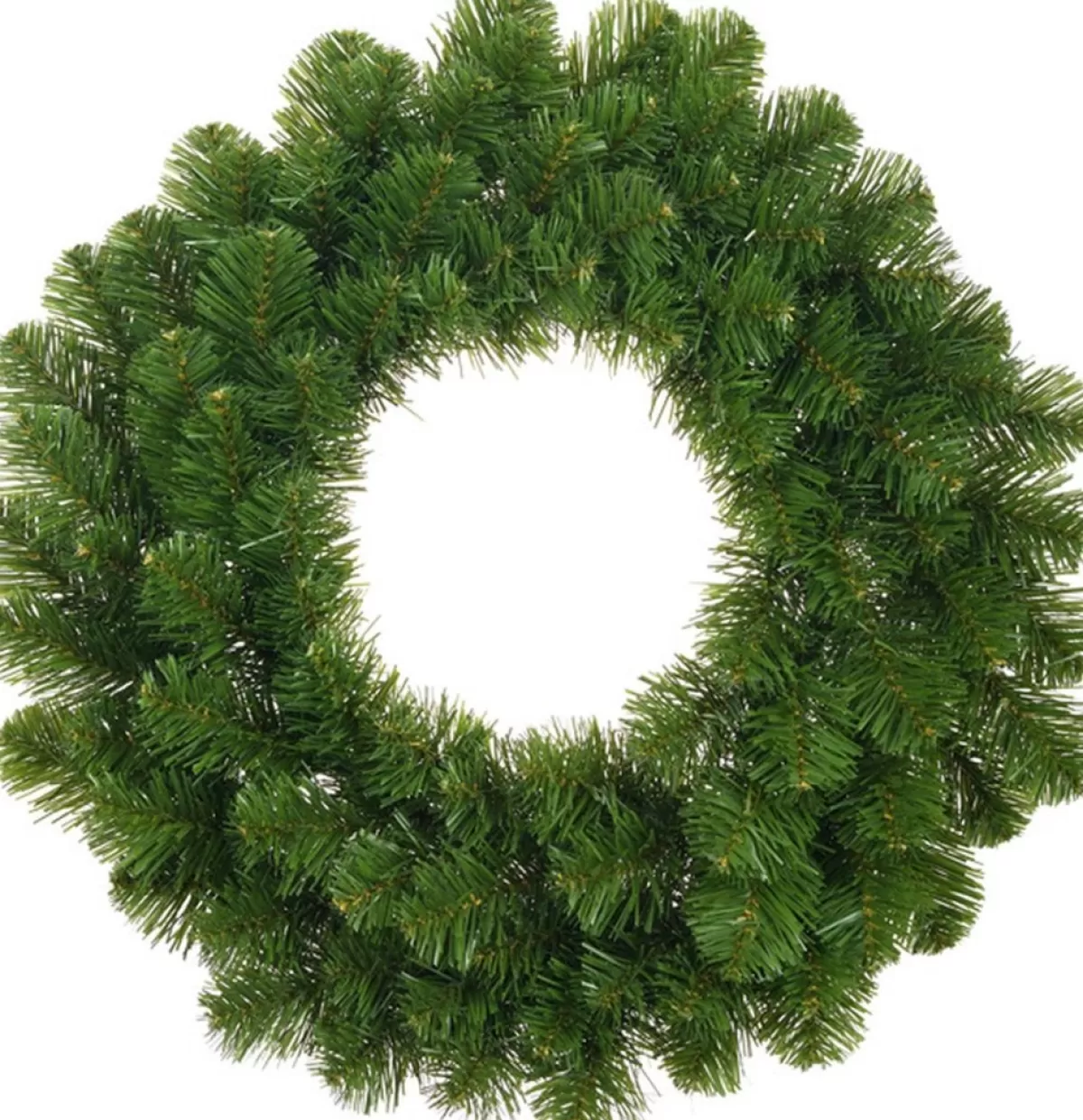 Mica Decorations Kerstkransen>Groene Kerstkransen/Deurkransen 45 Cm Met Ijzeren Hanger - Kerst Decoratie Kransen Van Dennentakken