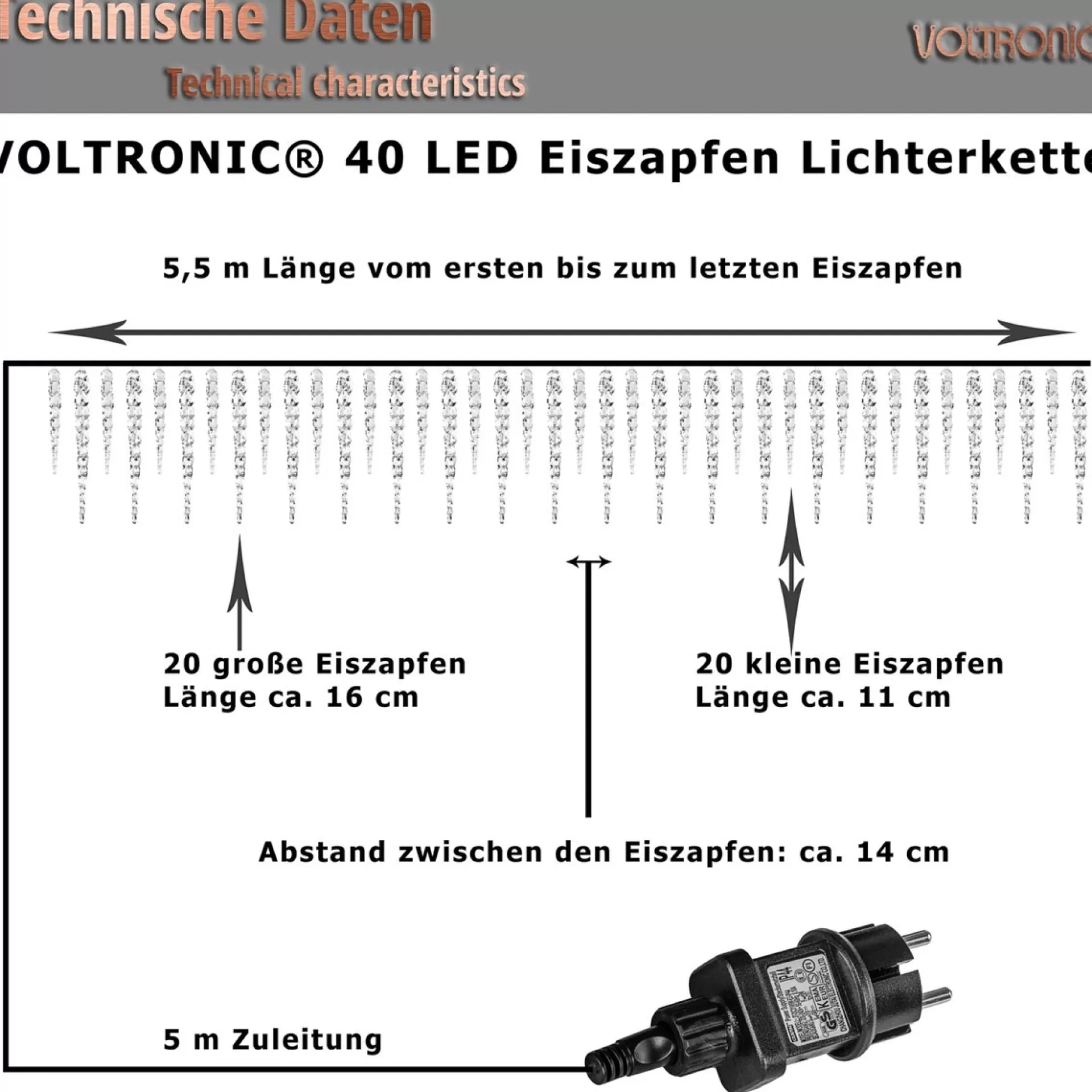 Trend24 Ijspegel Verlichting Buiten - Kerstverlichting - Kerstverlichting Ijspegel Buiten - Kerstverlichting Binnen - 5.5 M Flash Sale