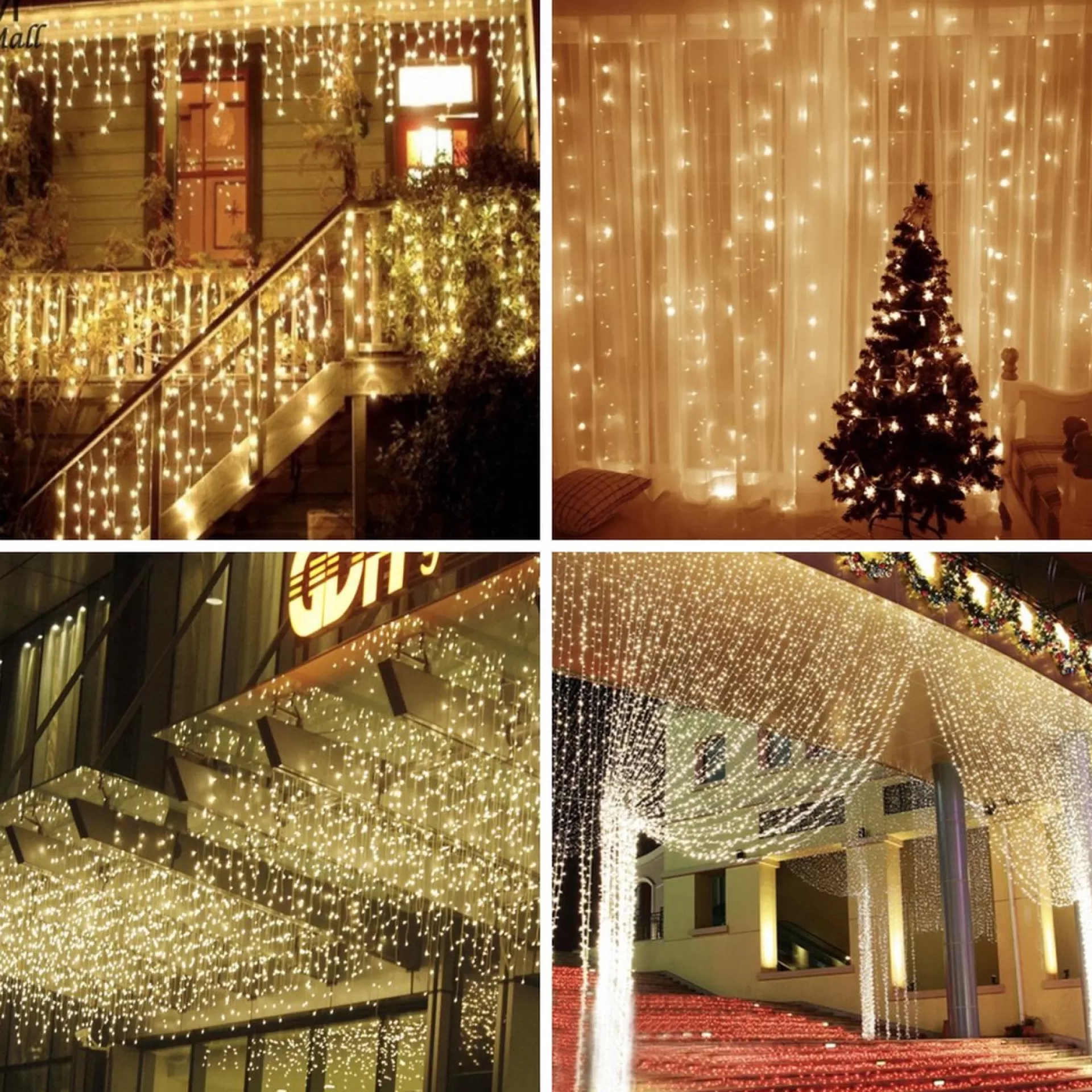 J-Pro Curtain Light 3X2M Lichtsnoer Op Netstroom - Tuinverlichting Led - Lichtslinger - Led Lichtgordijn 3X2M Sale