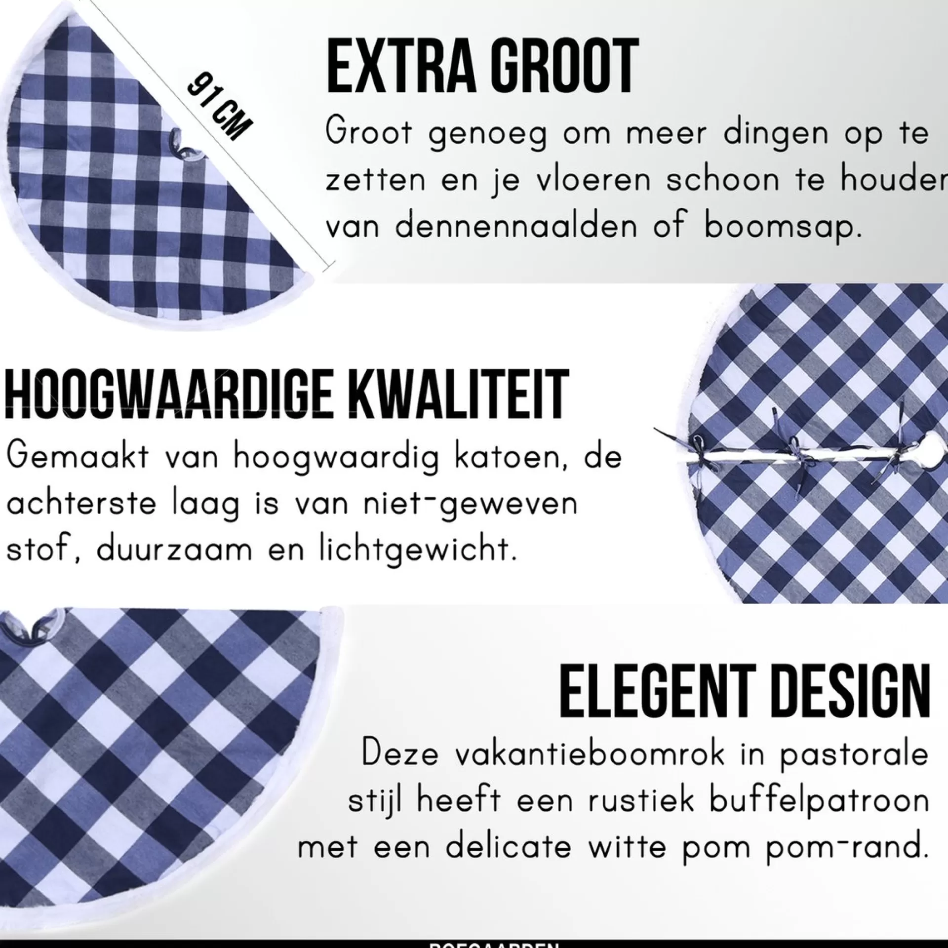 Roegaarden Kerstboomrok | Kerstversiering | Kerstdecoratie Voor Binnen | Grijs | 91 Cm Cheap