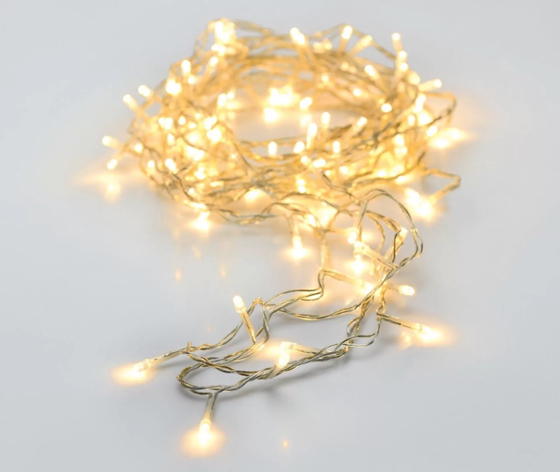 Merkloos Kerstverlichting Transparant Snoer Met 80 Warm Witte Lampjes - 6 Meter - Kerstlampjes/Kerstlichtjes - Binnen/Buiten Flash Sale