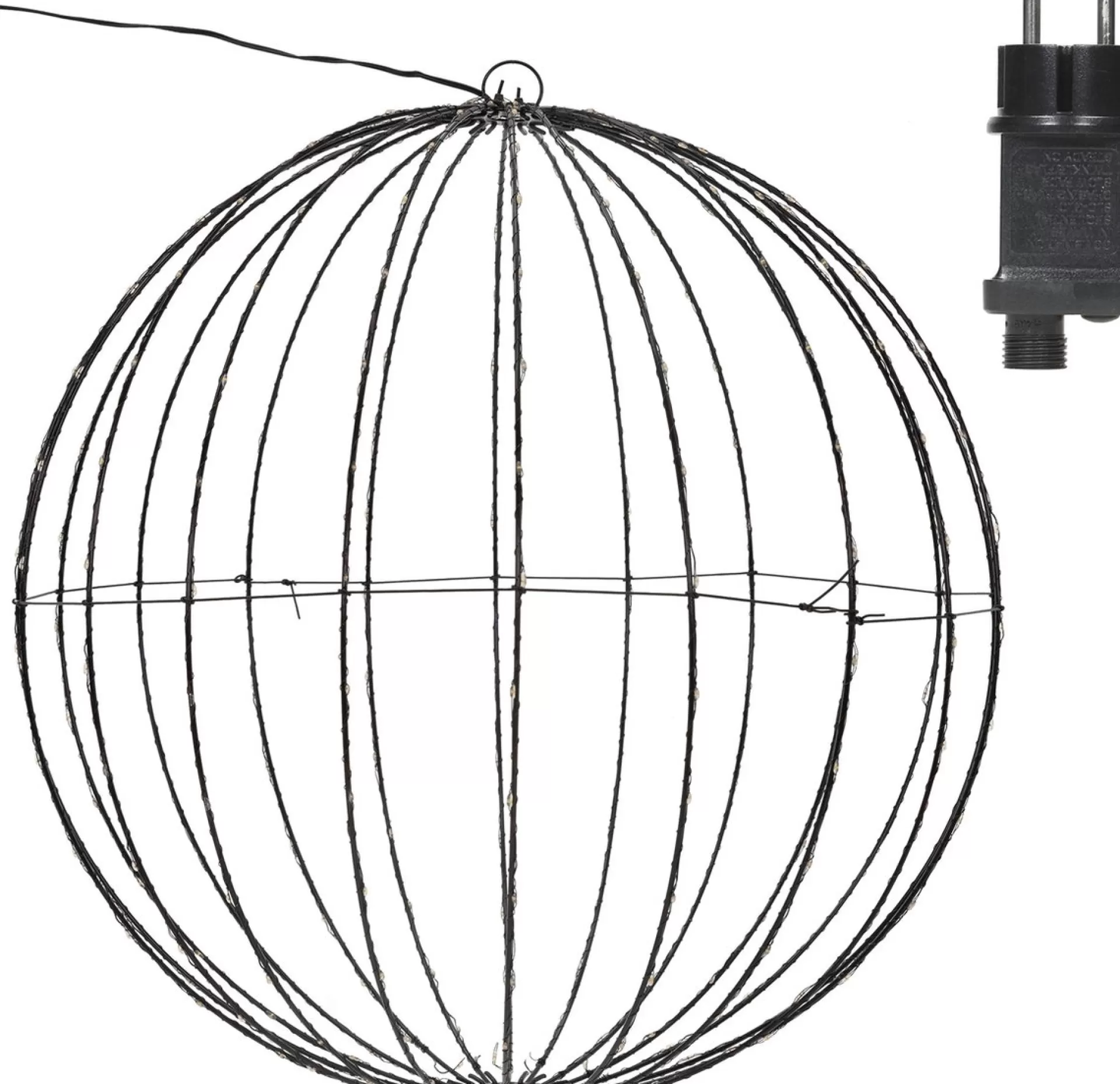 ecd-Germany Led Glow Ball O 60Cm Met 400 Leds Extra Warm Wit Gemaakt Van Metaal Online