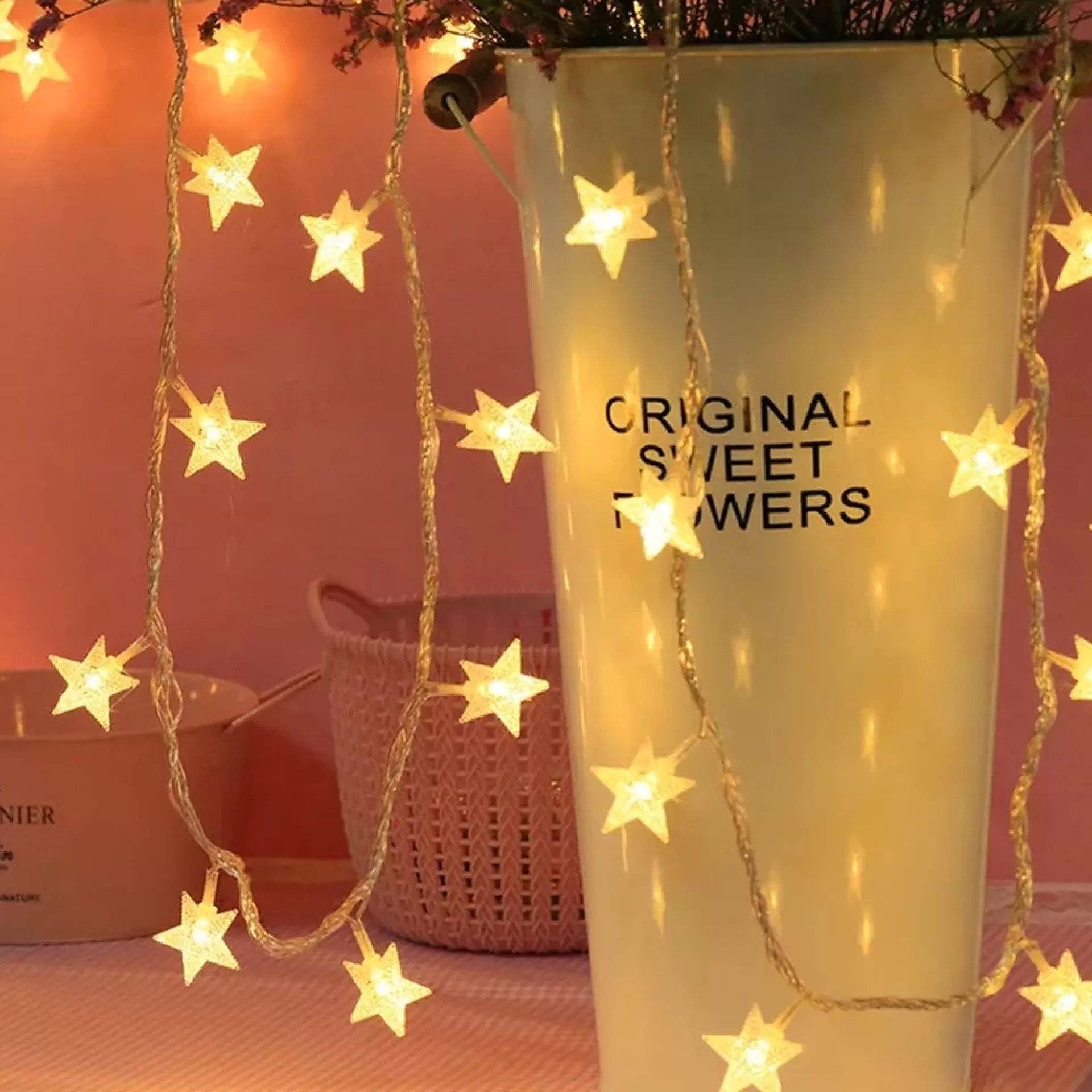 Brill-ligfut Led Lampjes Slinger - Sterretjes - 3 Meter - 20 Lichtjes - Warm White - Lichtsnoer - Batterij - Knipperfunctie - Slaapkamer Online