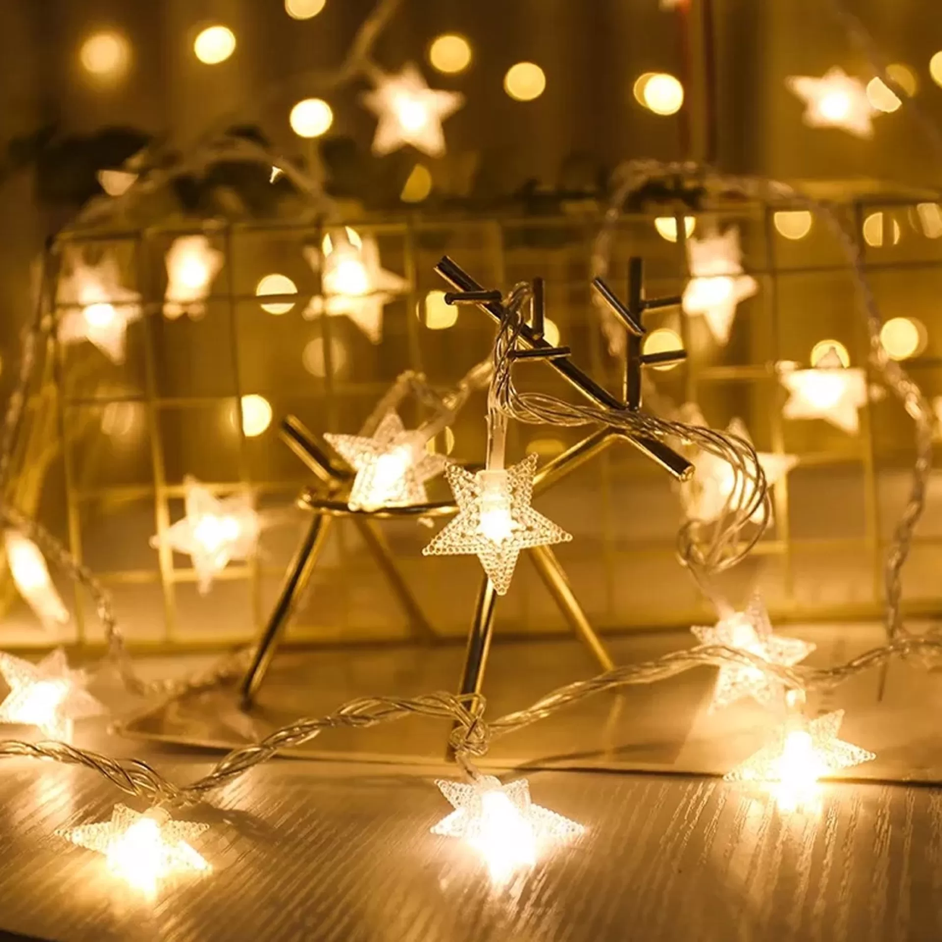 Brill-ligfut Led Lampjes Slinger - Sterretjes - 3 Meter - 20 Lichtjes - Warm White - Lichtsnoer - Batterij - Knipperfunctie - Slaapkamer Online