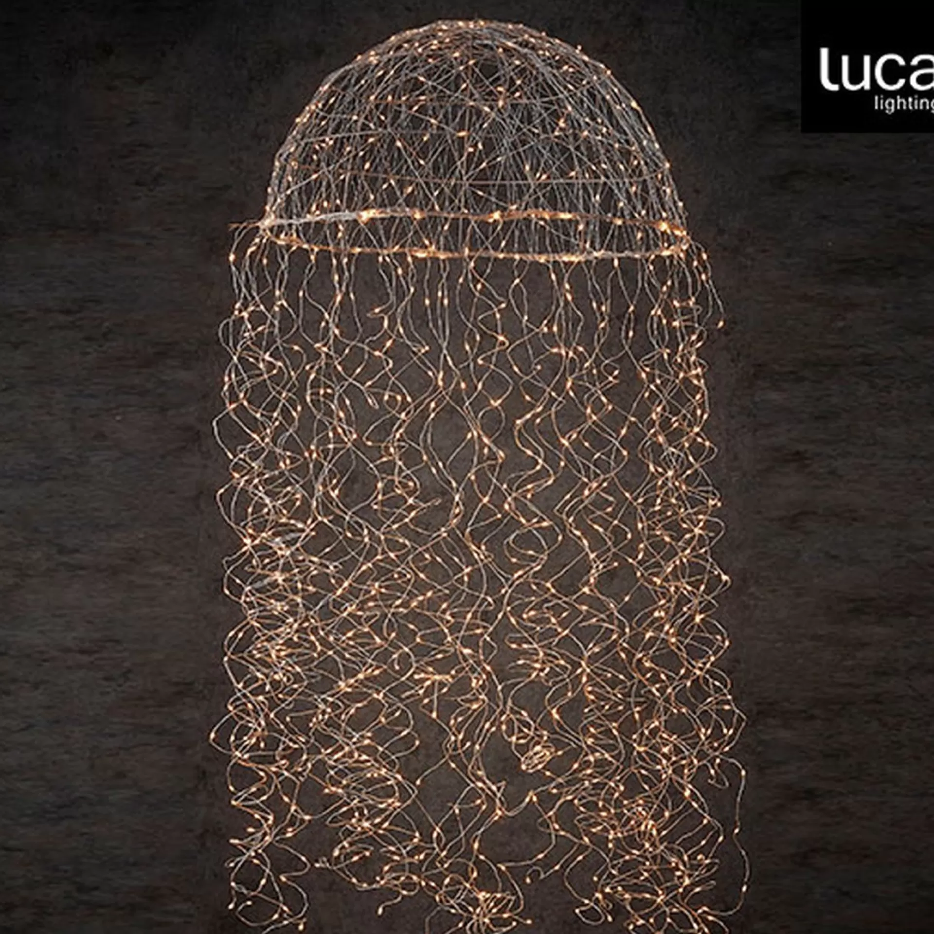 Luca lighting - Kroonluchter Kwal Zilver Warm Wit 1280Led Ip44 - L200Xd60Cm - Woonaccessoires En Seizoensgebondendecoratie (Europese Stekker ) Best Sale