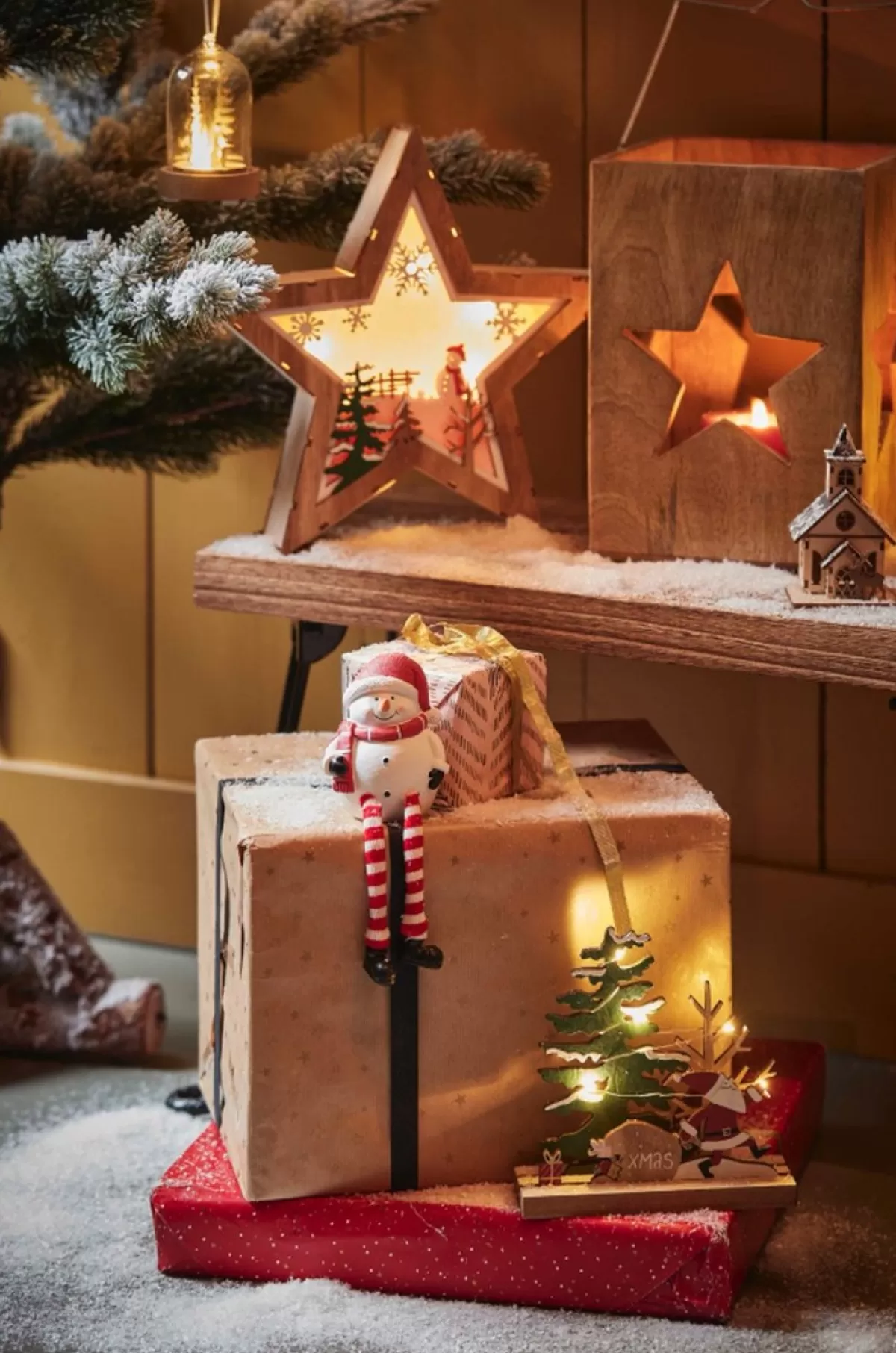 Naturn Christmas Kerstkransen>Metalen Kerst Hanger - Kerstkrans Haak Set Van 2 | 10 X 6 X 29 Cm | Speciale Deurhanger Voor Over De Deur | Haak Om Jouw Kerstcadeaus In Zak Of Kerst Decoratie Aan Op Te Hangen | Koper