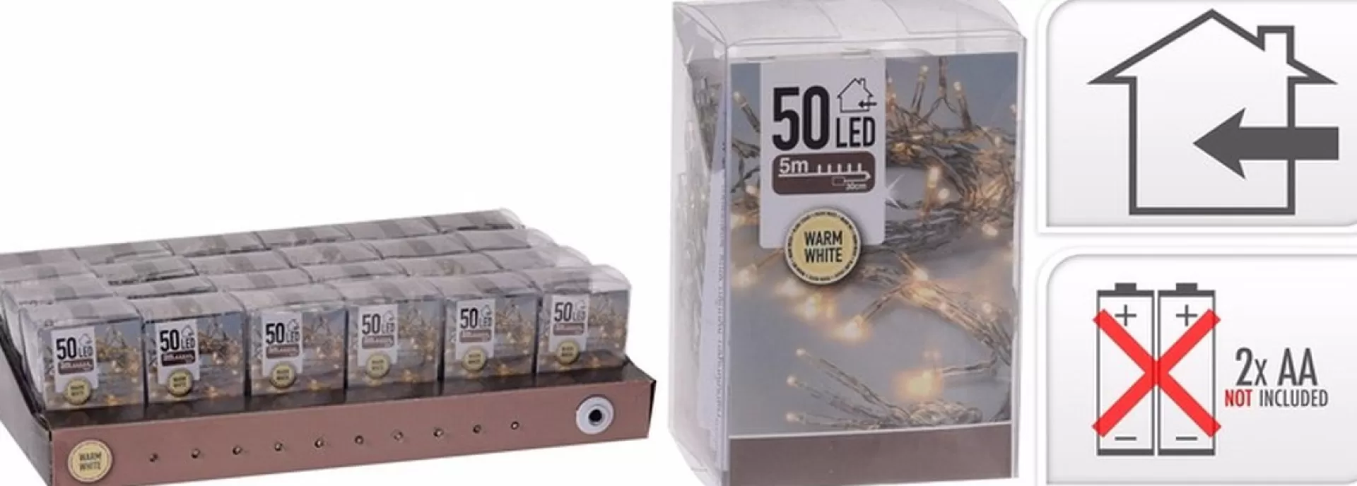 Merkloos Mini Kerstboom 60 Cm In Jute Zak Inclusief 50 Warm Witte Lampjes - Mini Kerstbomen Met Verlichting Best