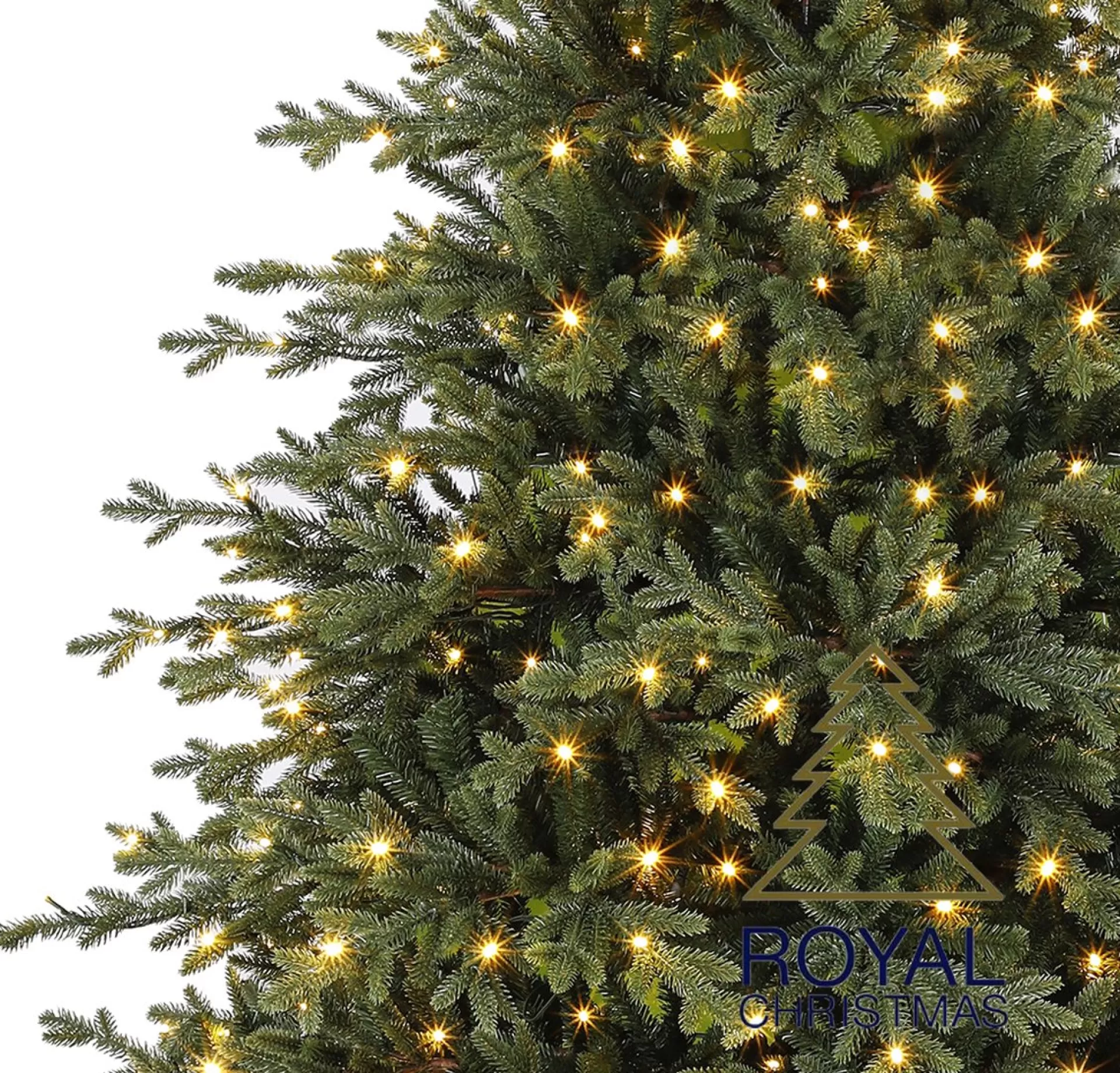 Royal Christmas - Kunstkerstboom - Nordmann Deluxe Mix Pe / Pvc - 350 Warm Led Lampjes - Fbu - 180 Cm Clearance