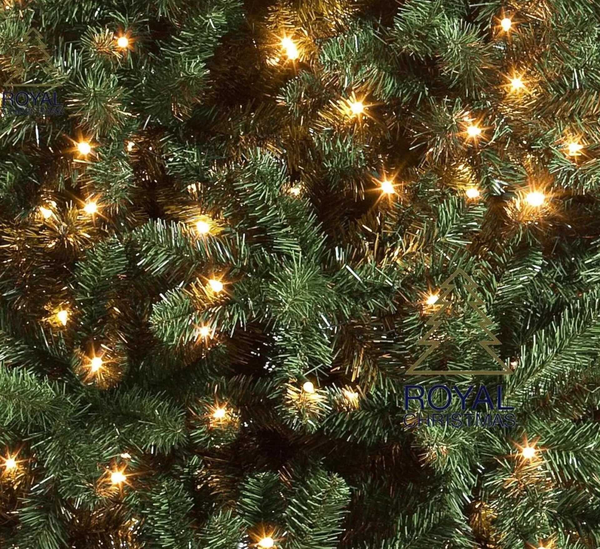Royal Christmas - Kunstkerstboom - Oregon Deluxe Pvc Met Warm Led - Snel Opgebouwd - Hoogte 180 Cm - 300 Warm Led Lampjes - 794 Takken Online