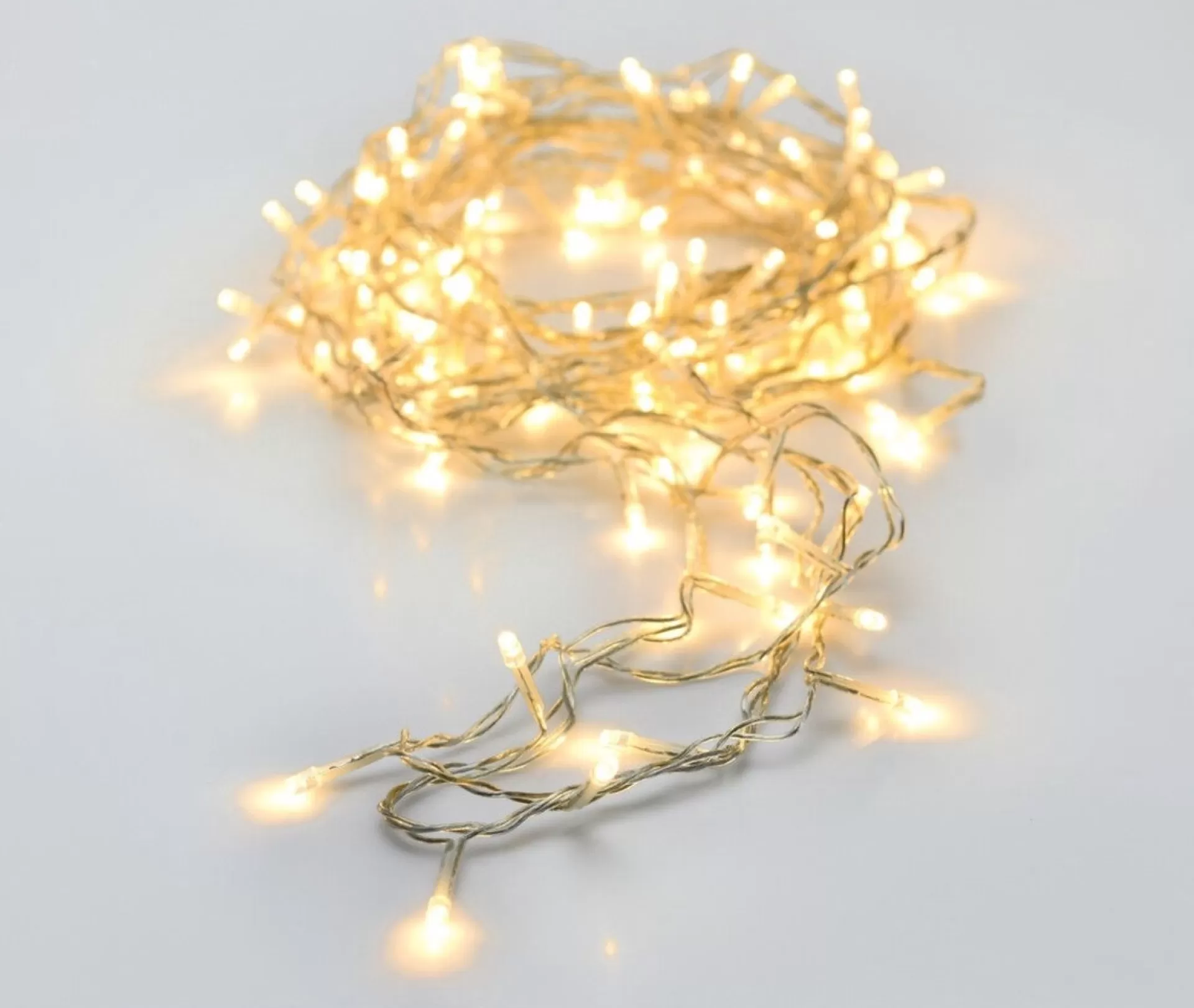 Merkloos Set Van 2X Stuks Kerstverlichting Transparant Snoer Met 40 Lampjes Warm Wit 300 Cm - Kerstlampjes/Kerstlichtjes - Binnen/Buiten Cheap