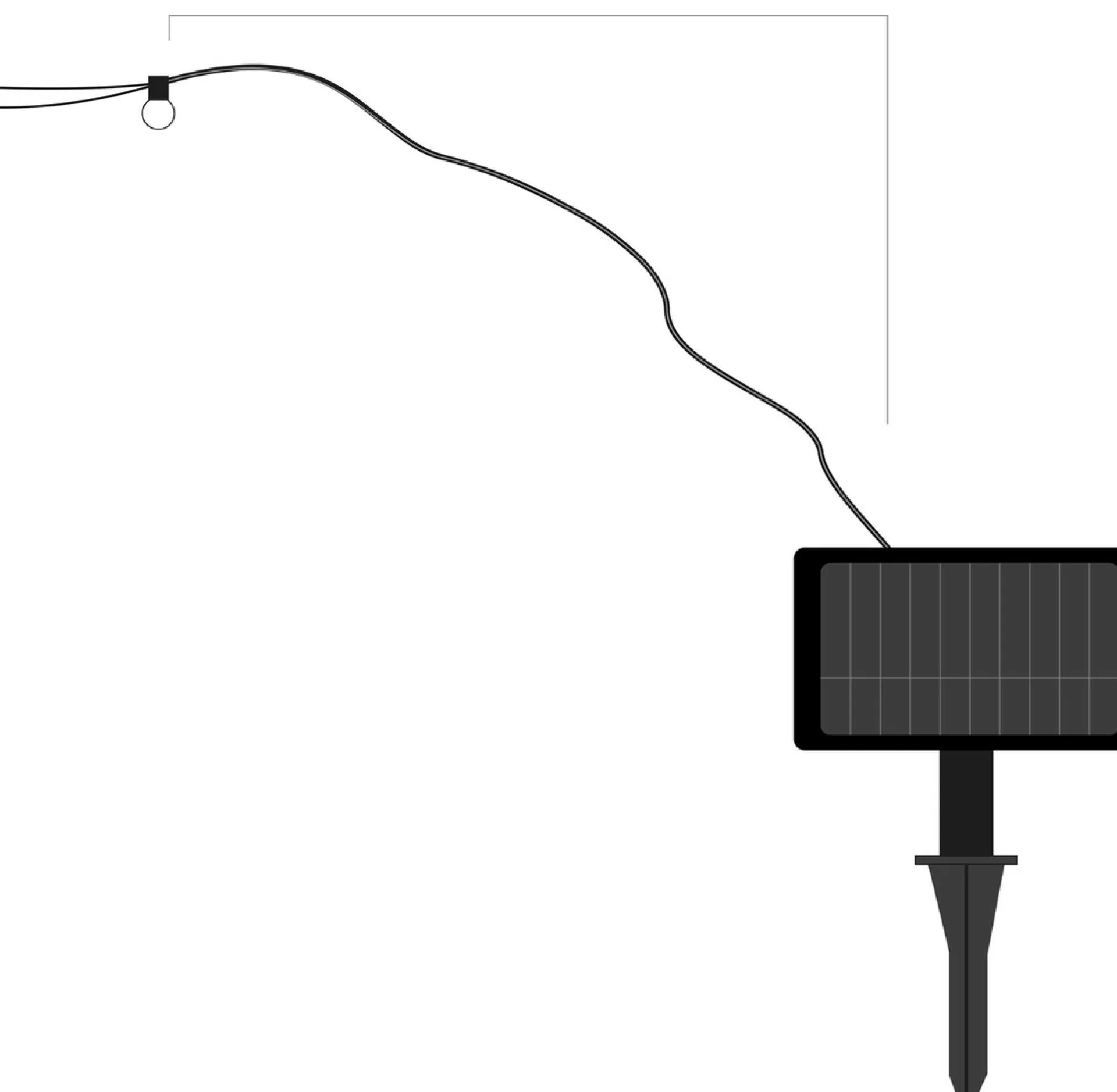 Rextech Solar Tuinverlichting Lichtsnoer Holly - 100 Leds - Multicolor - Op Zonne-Energie Fashion