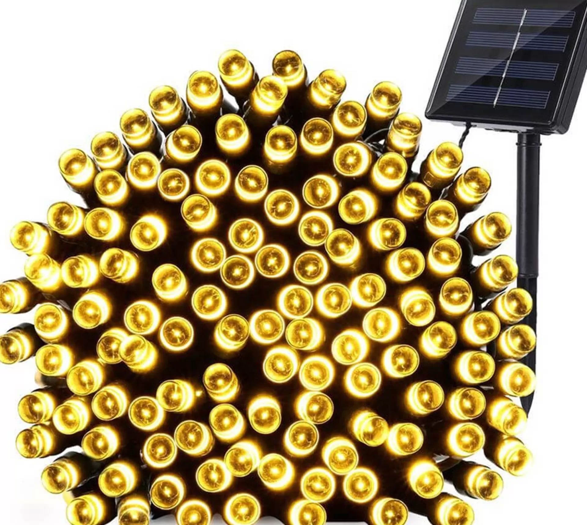 Rextech Solar Tuinverlichting Lichtsnoer Holly - 200 Leds - Warm Wit Licht - Op Zonne-Energie Shop