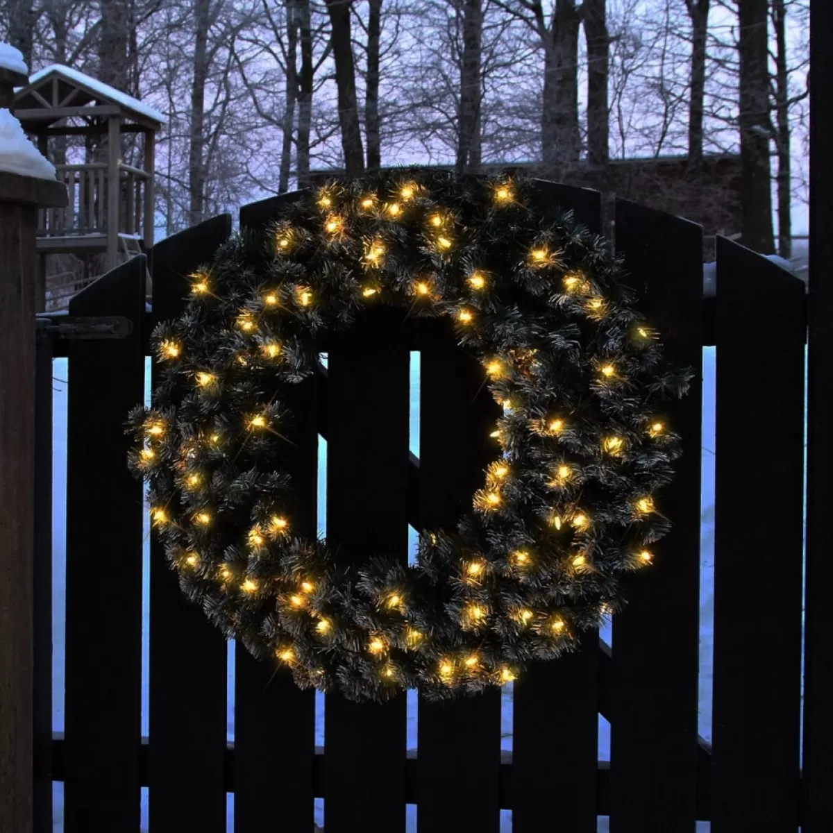 Star Trading Kerstkransen> Kerstkrans Voor Deur | Kerstkrans Met Lichtjes 90 Cm | Led-Krans Kerstmis | Verlichte Kransdeco | Kerstkrans Deurkrans | Kerstkrans Led | Krans Deur Kerst