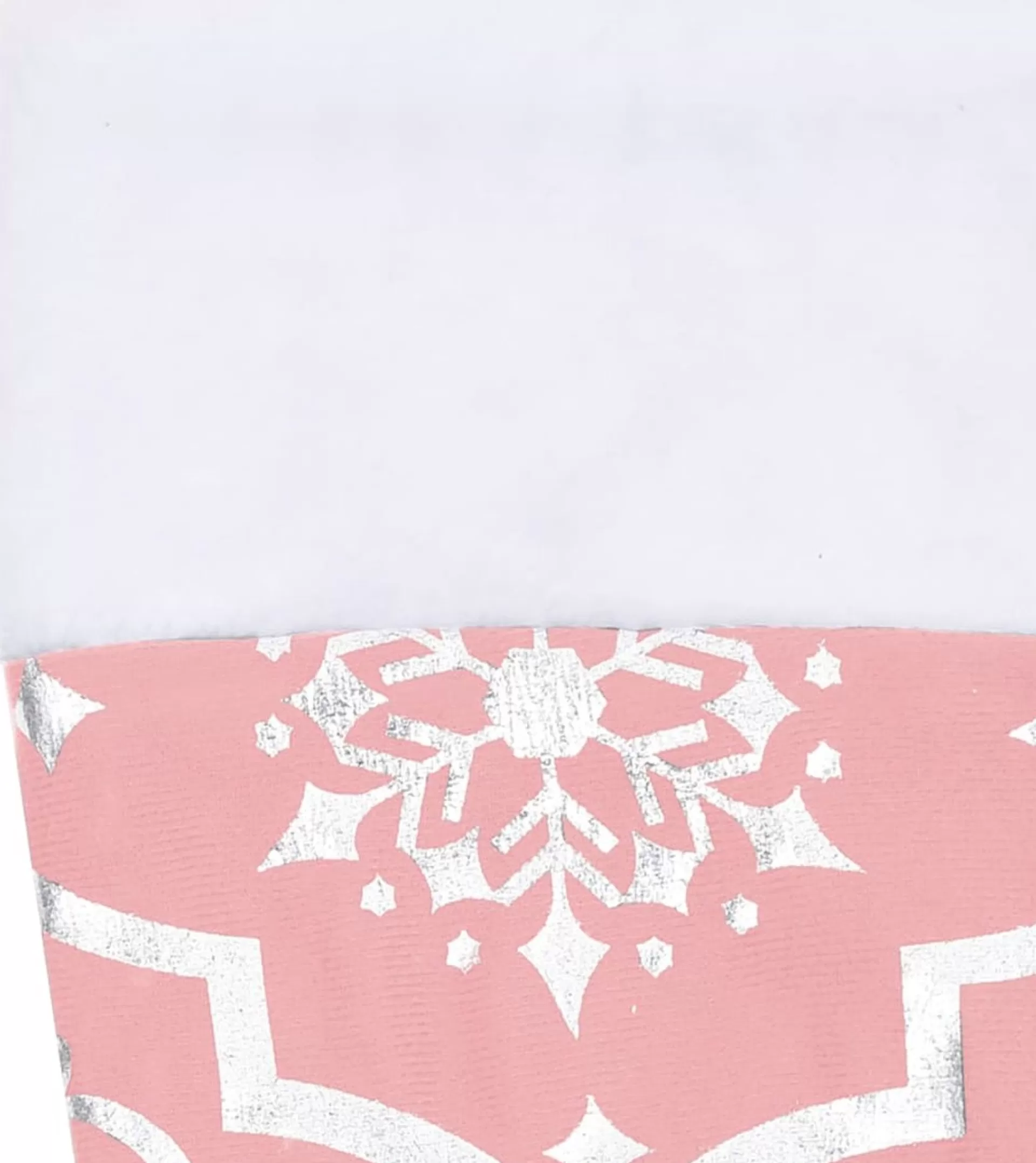 The Living Store Kerstboomrok 90 Cm - Met Sneeuwpatroon - Inclusief Kerstsok Roze Cheap