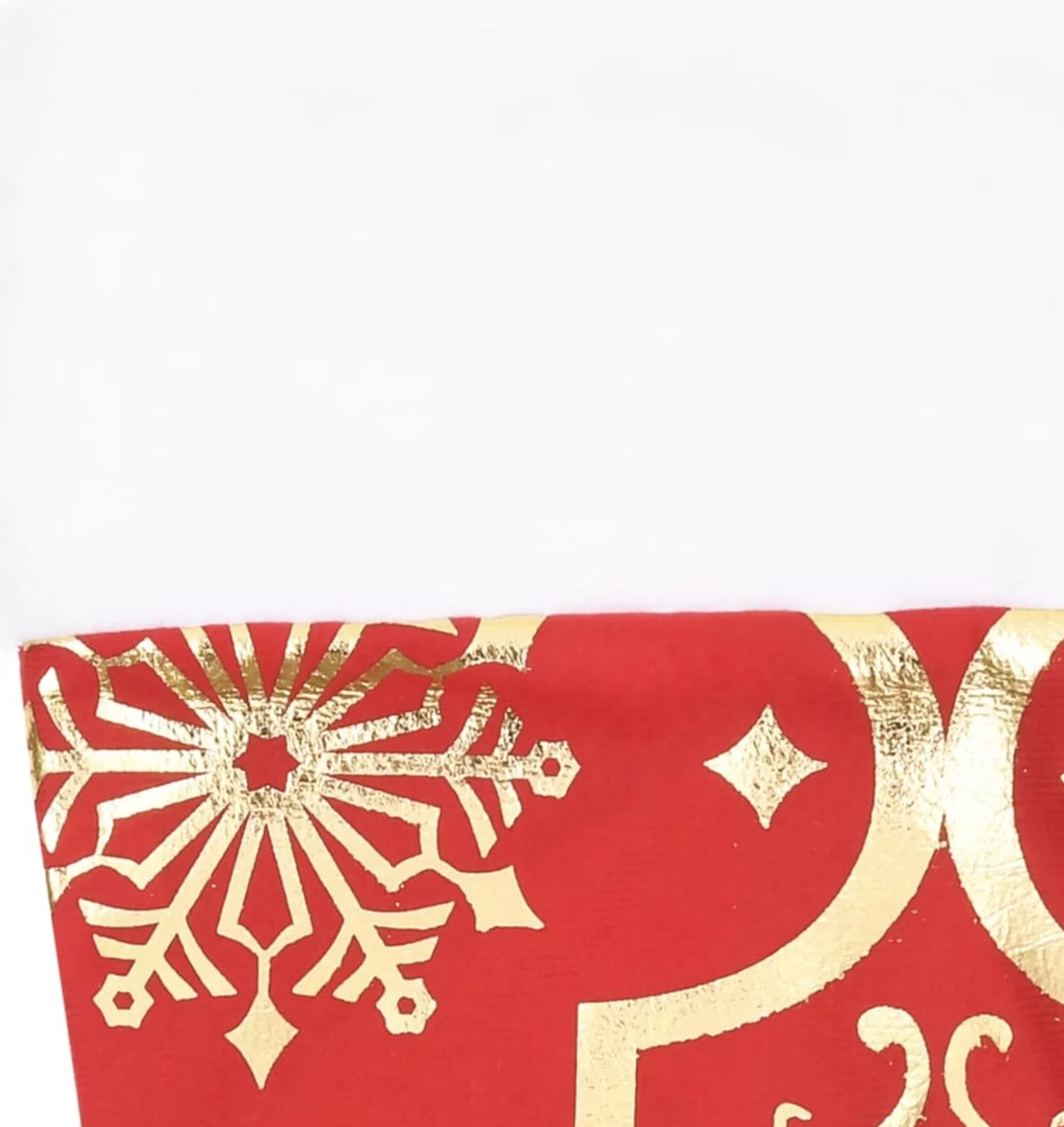 The Living Store Kerstboomrok 90 Cm - Met Sneeuwpatroon - Inclusief Kerstsok Rood New