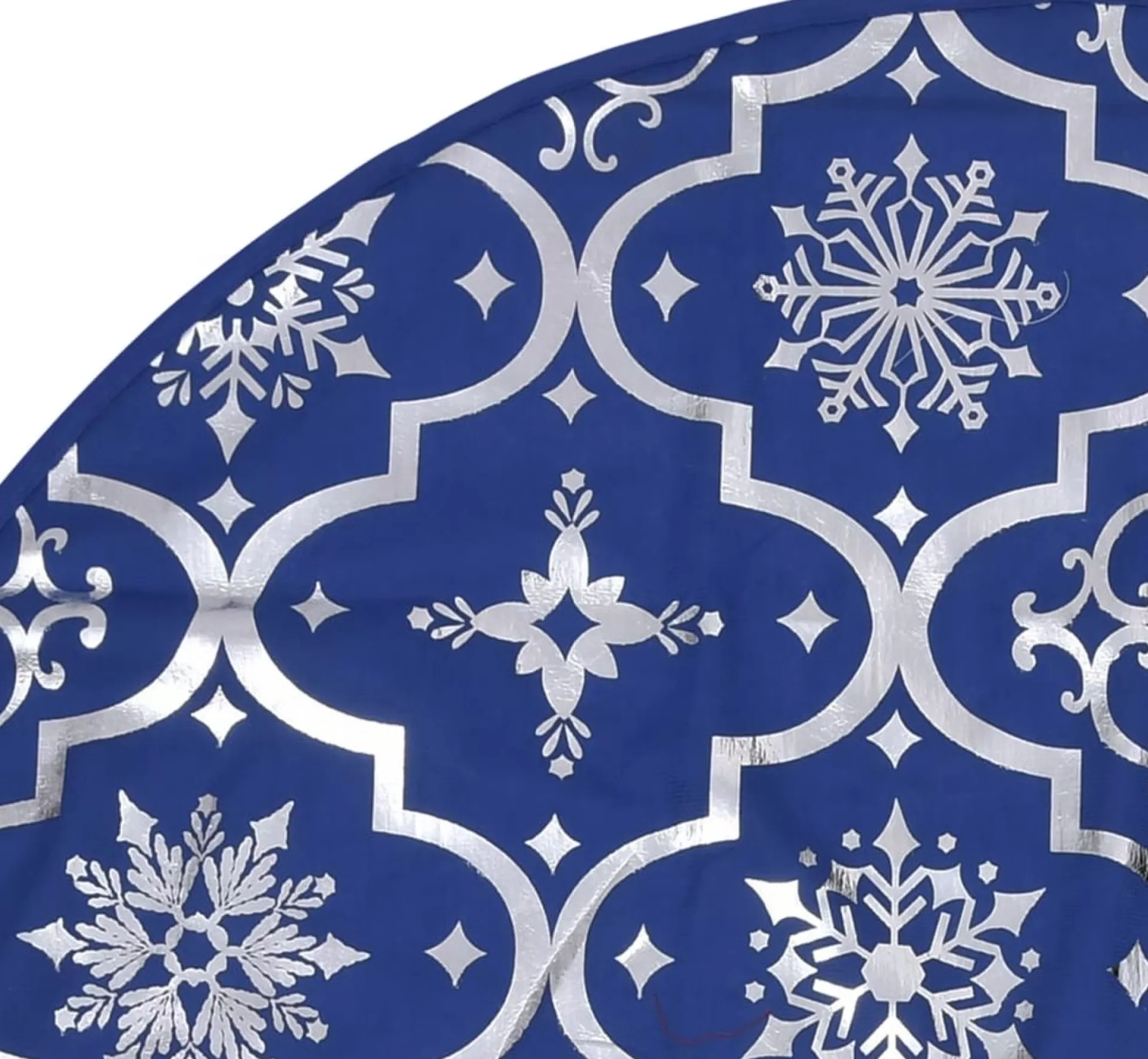 The Living Store Kerstboomrok Luxe Met Sok 122 Cm Stof Kerstboomrok Blauw Clearance