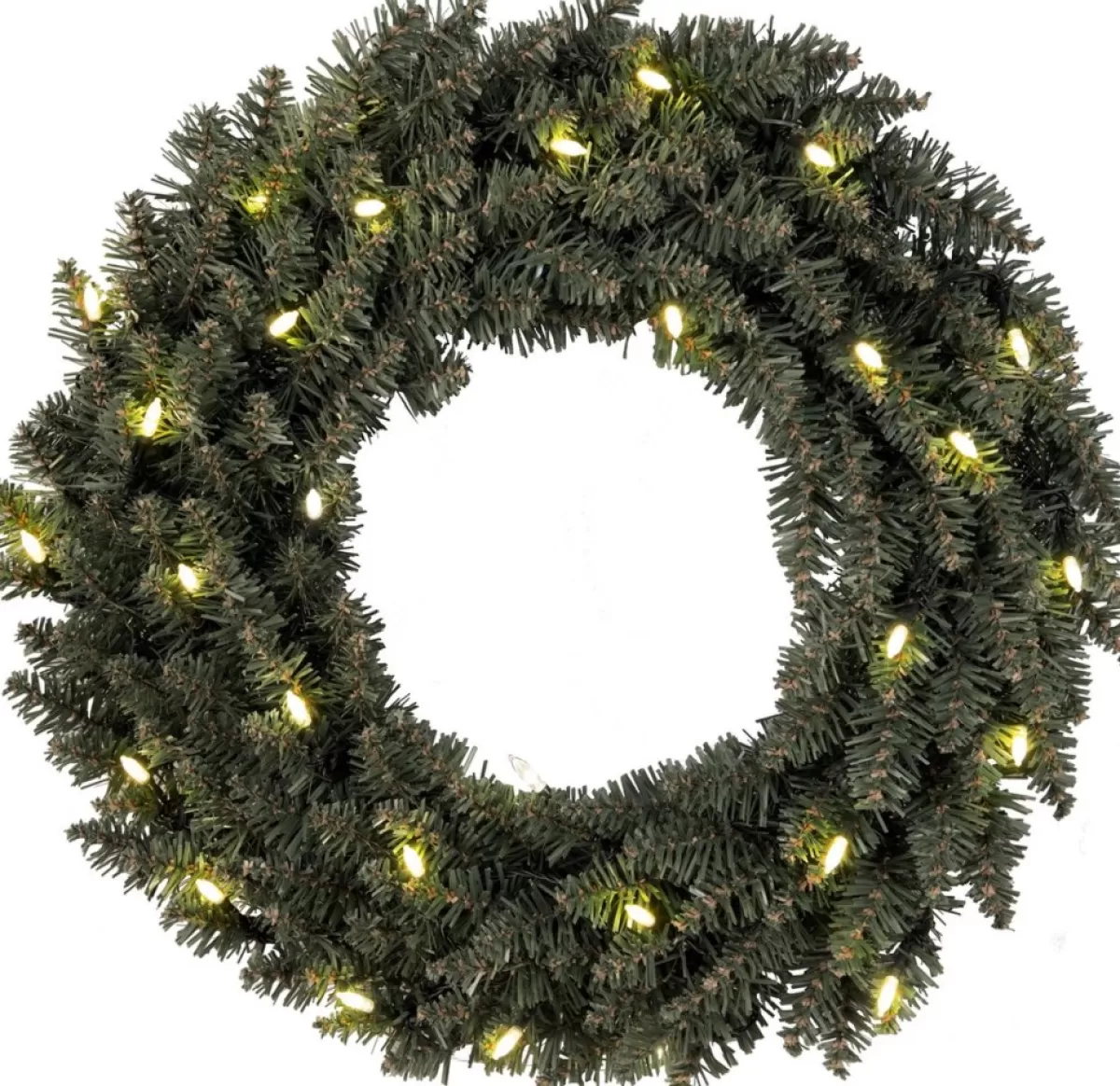 Star Trading Kerstkransen>Verlichte Kerstkrans "Calgary" 50Cm -Ook Geschikt Voor Buiten -Lichtkleur: Warm Wit -Met Stekker -Kerstdecoratie