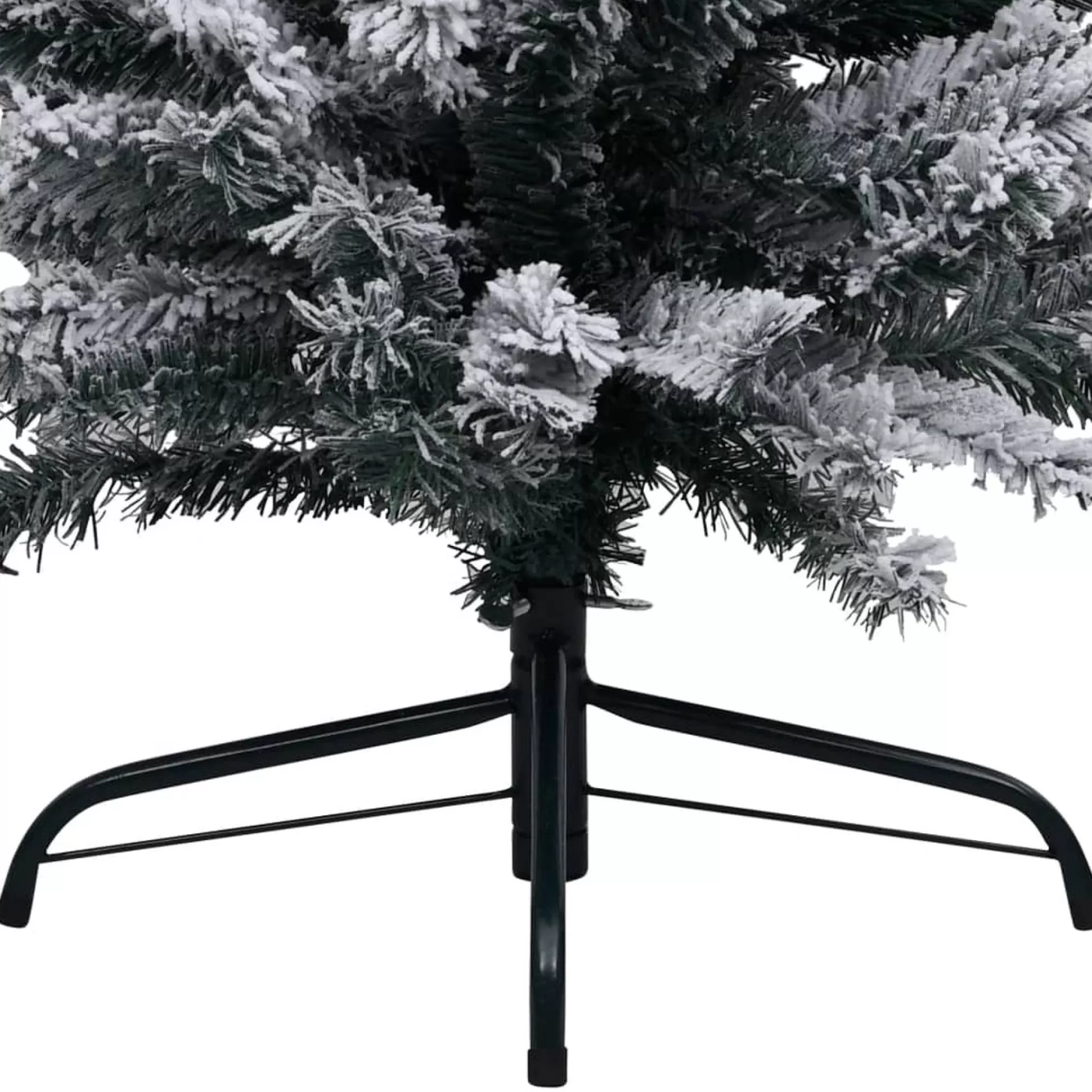 VidaLife Kerstboom Met Led's En Sneeuwvlokken Smal 210 Cm Pvc Groen Sale