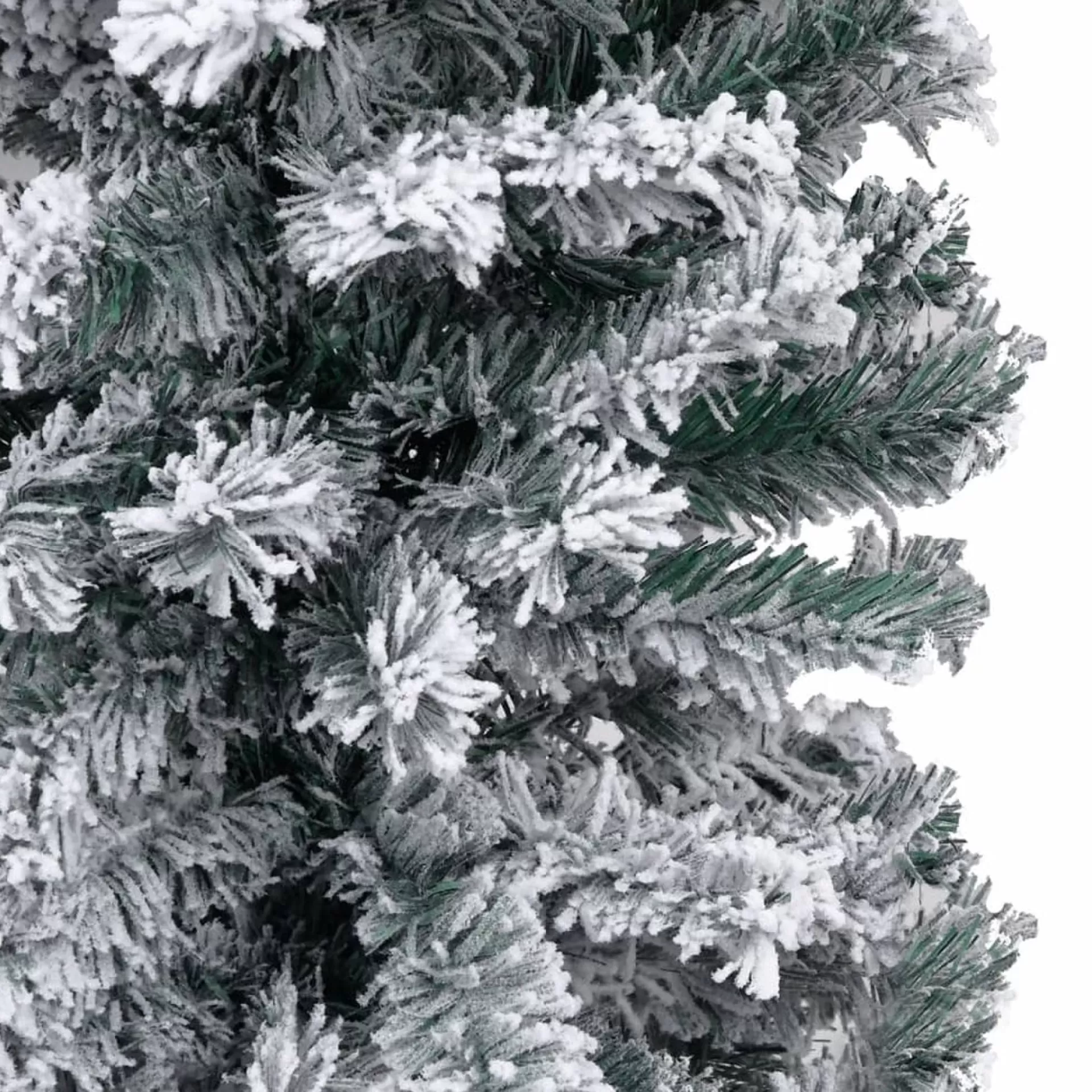 VidaLife Kerstboom Met Led's En Sneeuwvlokken Smal 210 Cm Pvc Groen Sale