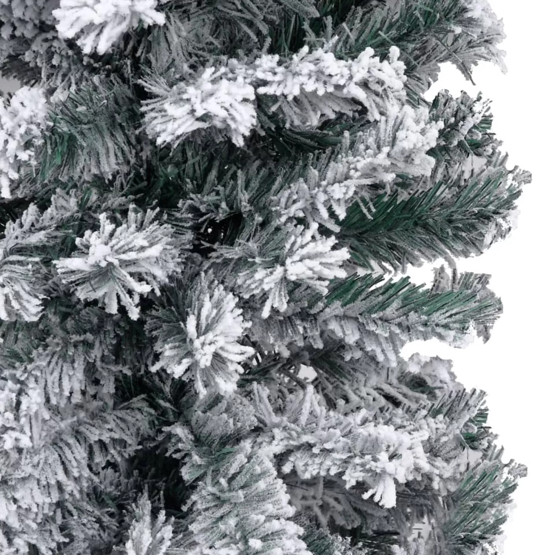 VidaLife Kerstboom Met Led's En Sneeuwvlokken Smal 240 Cm Pvc Groen Flash Sale