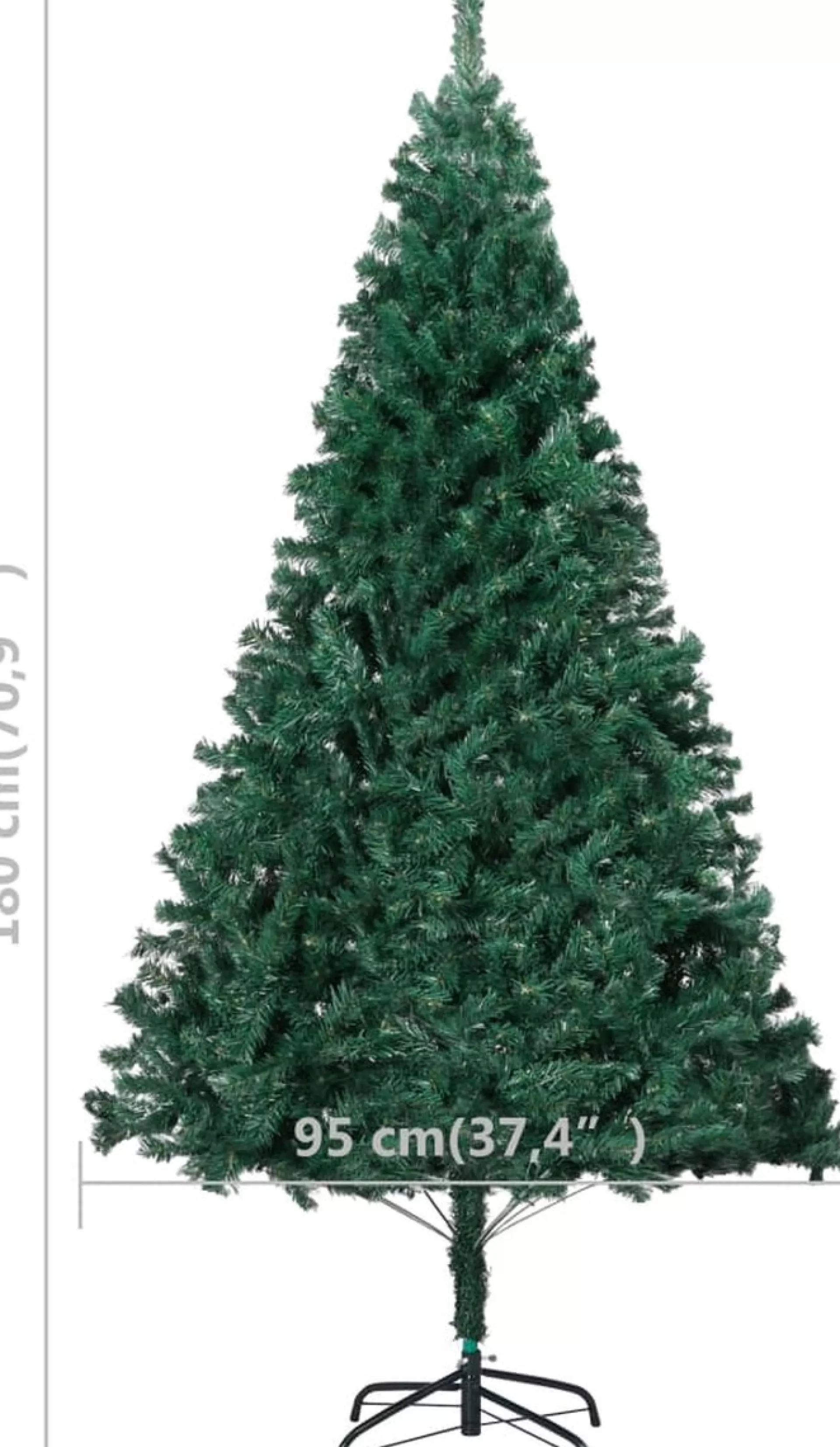 VidaLife Kunstkerstboom Met Led's En Dikke Takken 180 Cm Groen Best