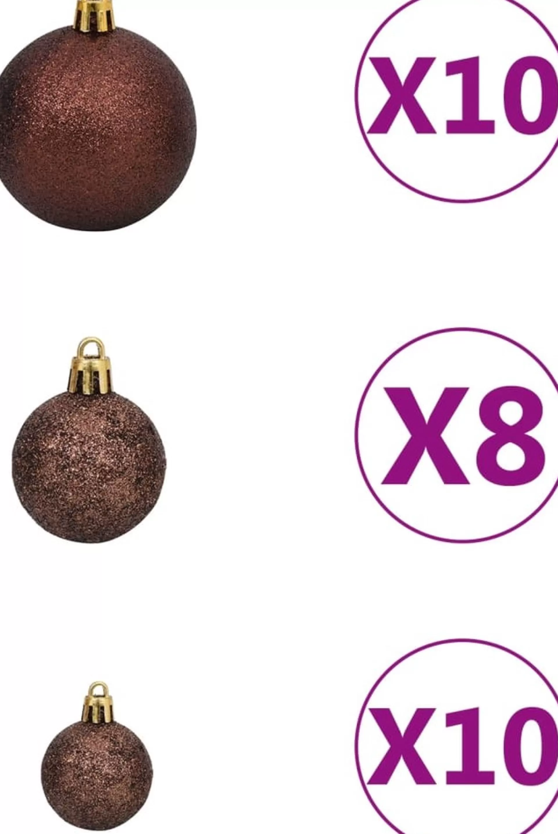 VidaLife Kunstkerstboom Met Led's En Kerstballen 210 Cm Pvc En Pe Groen Cheap