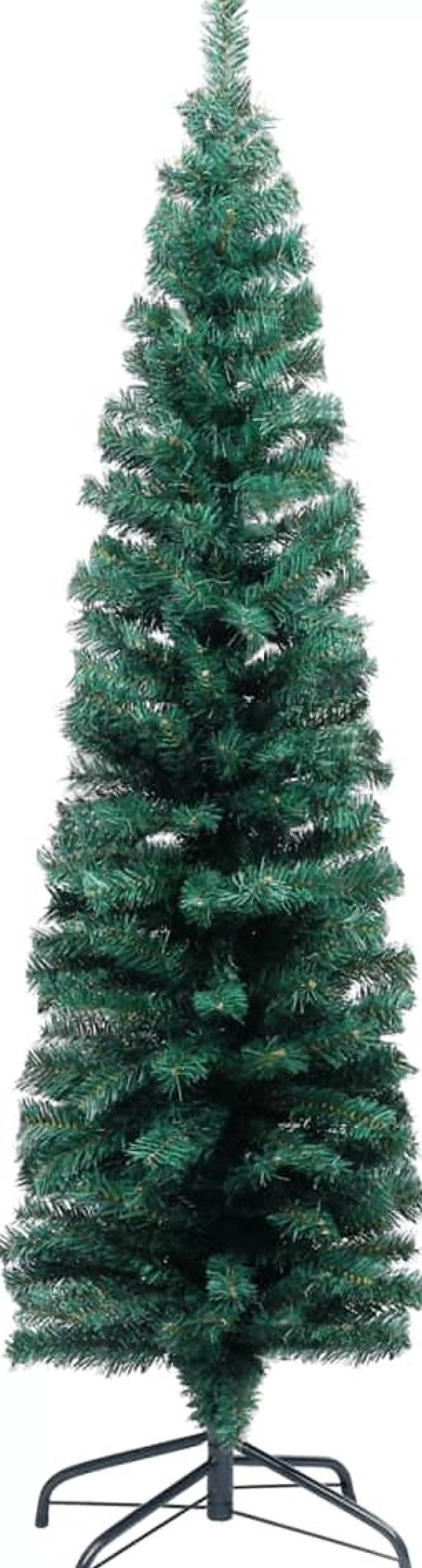 VidaLife Kunstkerstboom Met Led's En Kerstballen Smal 120 Cm Groen Clearance