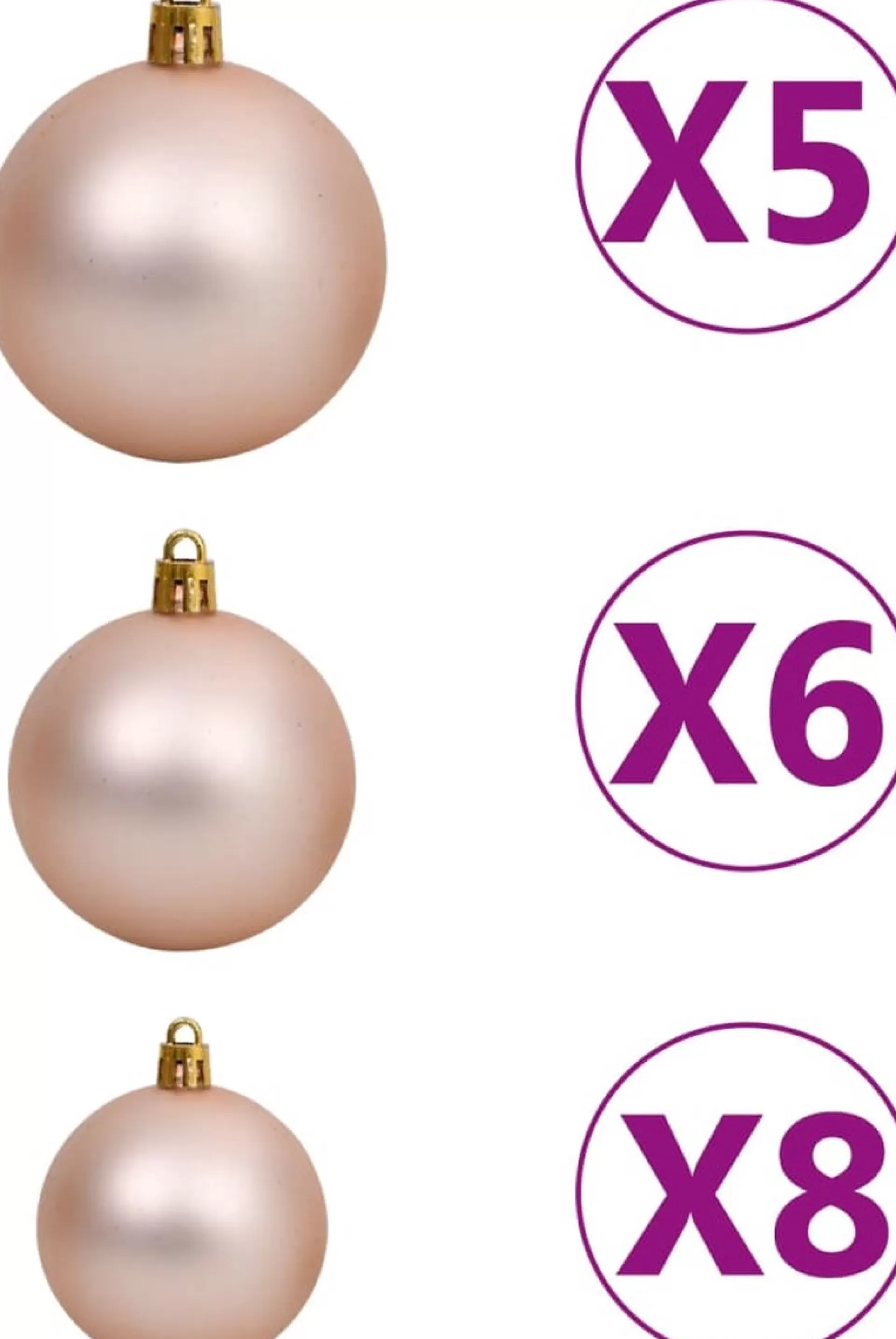 VidaLife Kunstkerstboom Met Led's En Kerstballen Smal 120 Cm Groen Clearance
