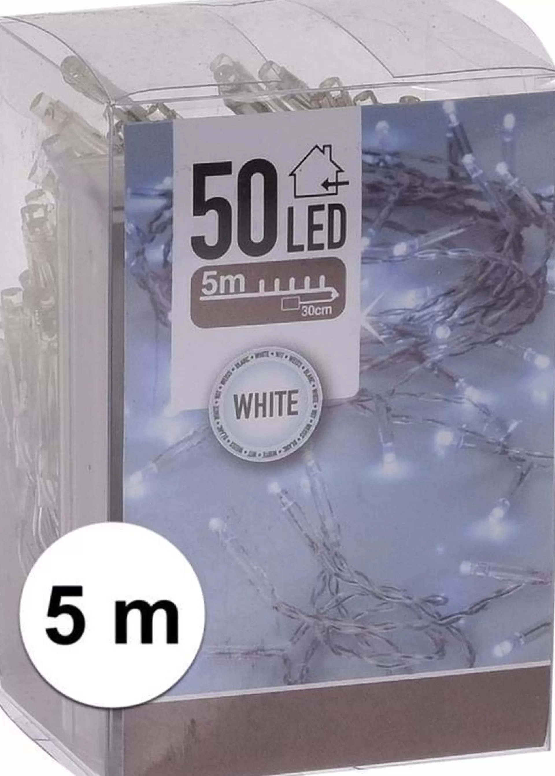 Merkloos Volle Mini Kerstboom/Kunstboom Groen 45 Cm Inclusief Helder Witte Kerstverlichting Best